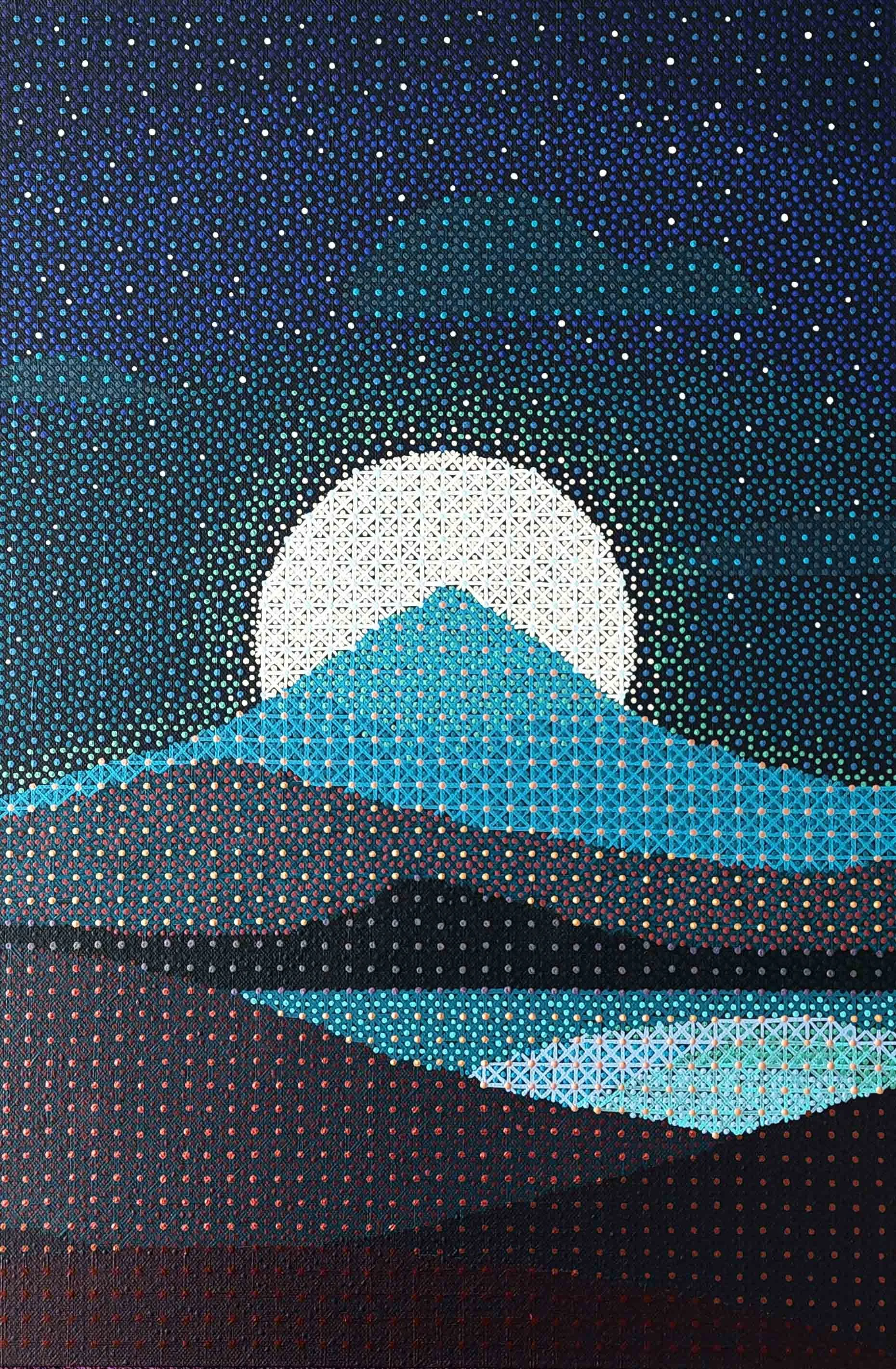 Two Moons | Acrylic on Canvas | 40 x 60 cm |  500 USD