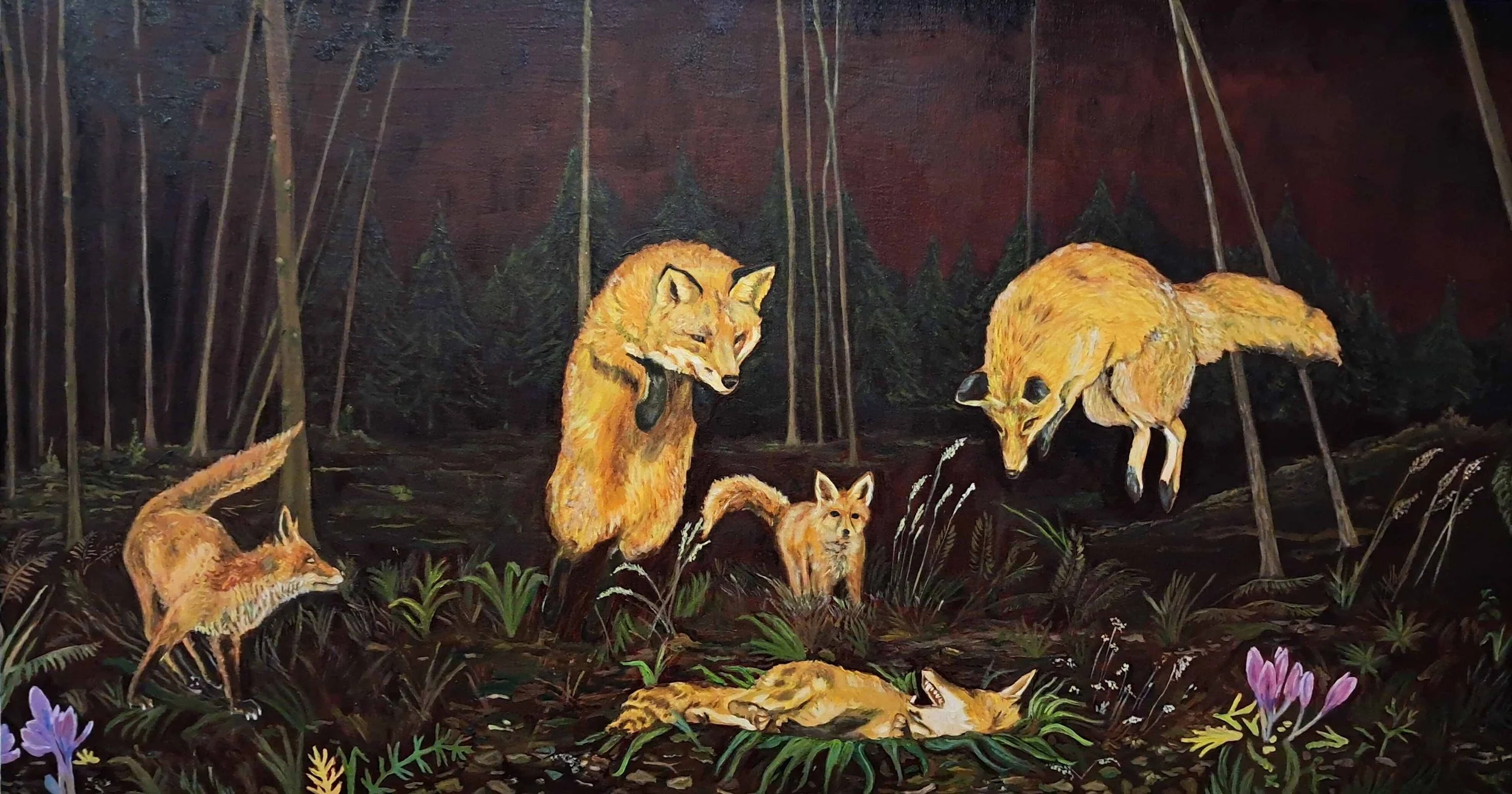 The Zorro Game  
| Oil on Canvas  
| 45 x 84 cm