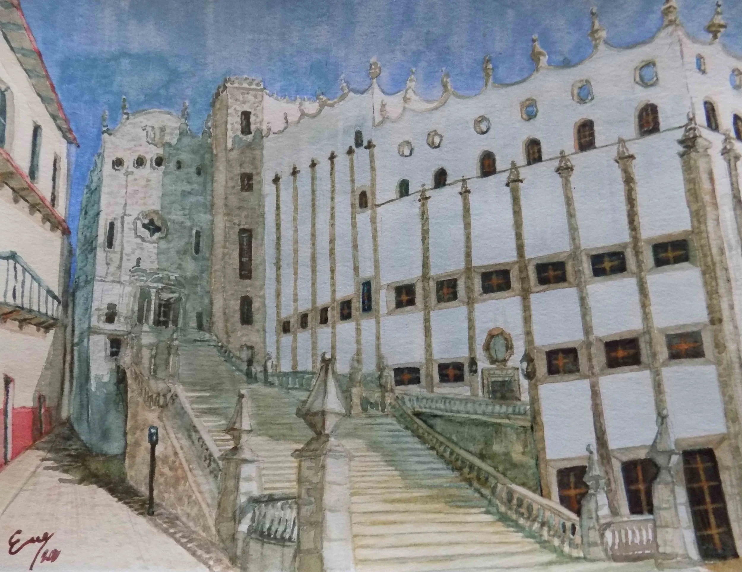 Universidad de Guanajuato | Watercolour on Canvas | 22 x 30 cm | 235 USD