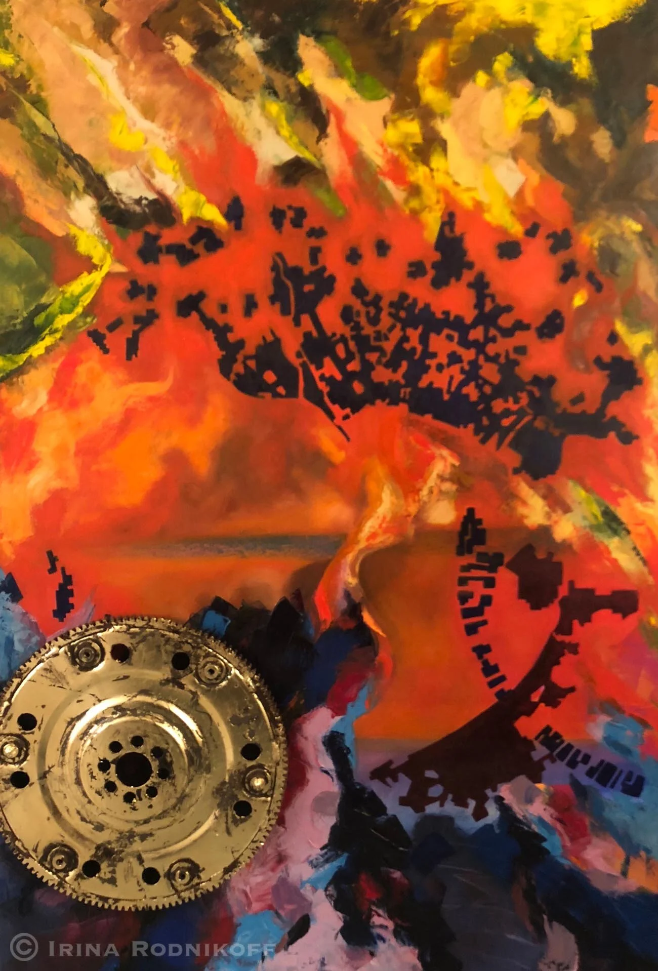 Memories on Fire
| 140 cm x 80 cm
| Oil on Canvas	
| 3,600 USD (Unframed)