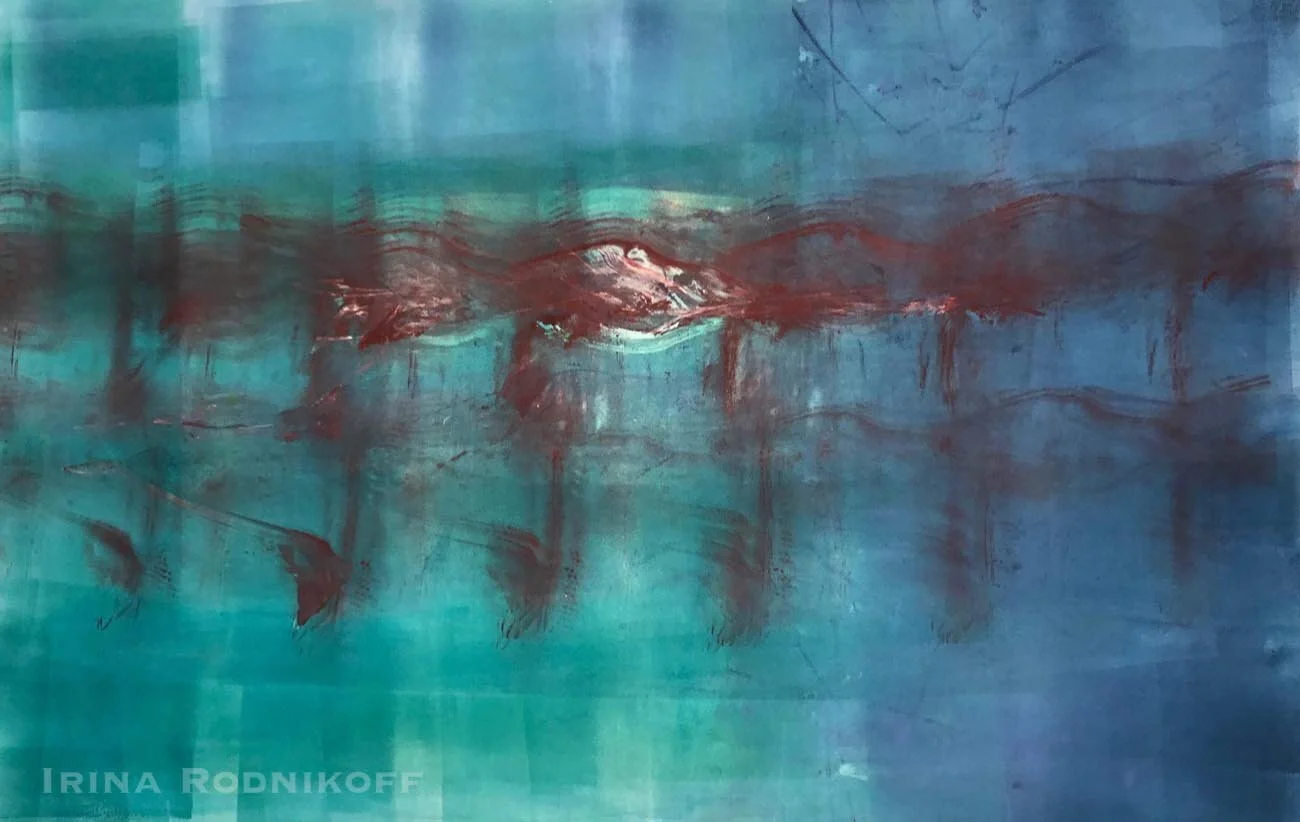 Waterfall
| 42 cm x 56 cm
| Monotype on Paper
| 475 USD (Unframed)