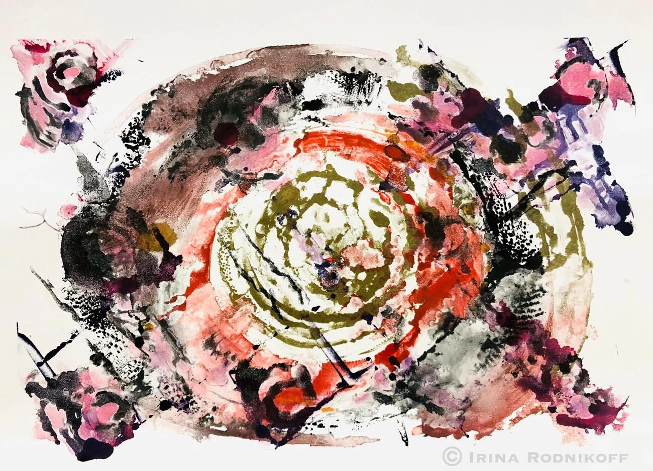 Joyful Sound 
| 36 cm x 54 cm
| Monotype on Paper
| 475 USD (Unframed)