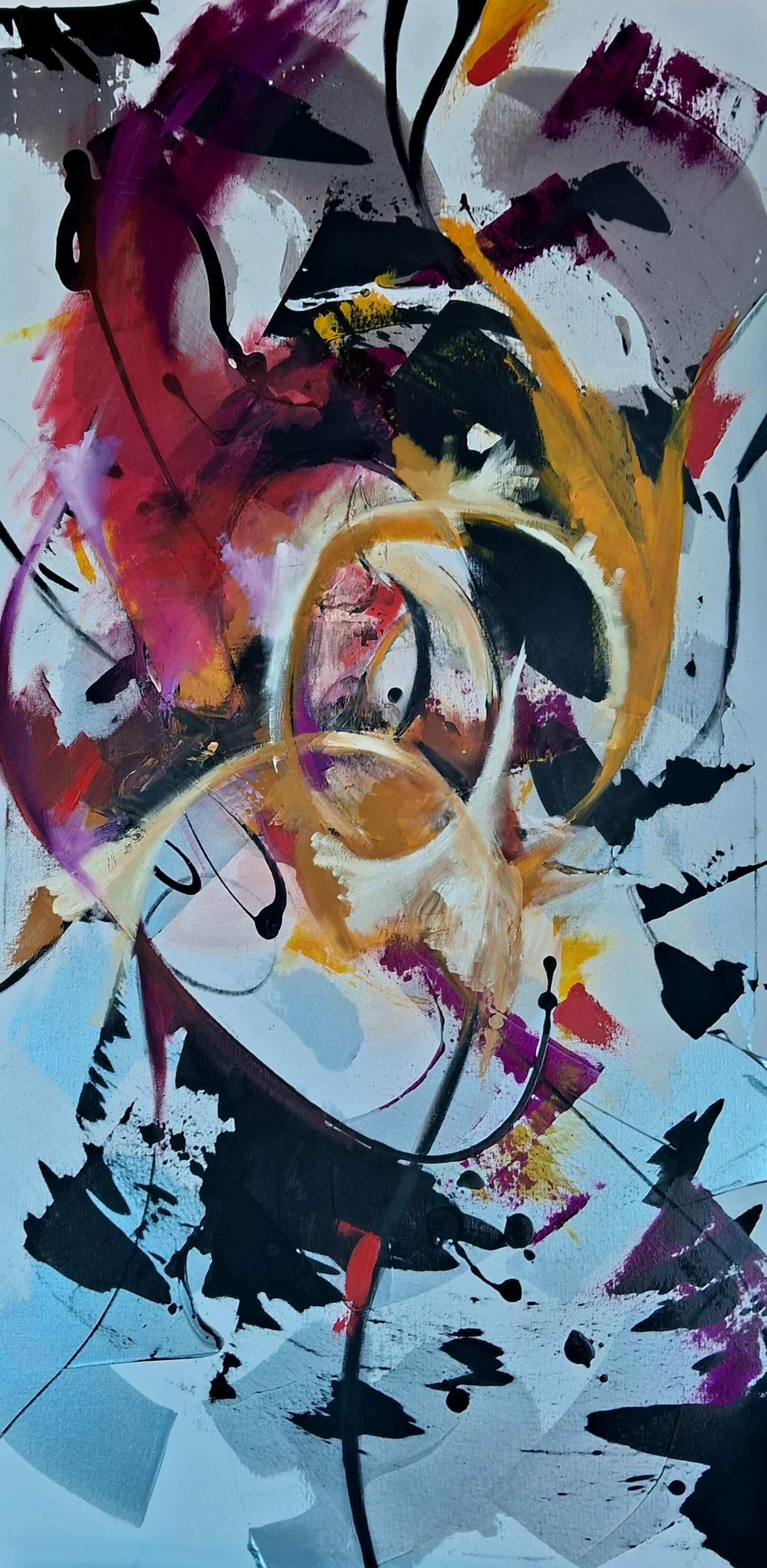 In Crescendo  
| Mixed Media on Canvas  
| 64 x 1.26 m