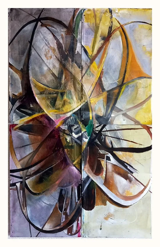 Global Catharsis  
| Mixed Media on Recycled Off-Set Plates  
| 1.80 m x 1.20 m