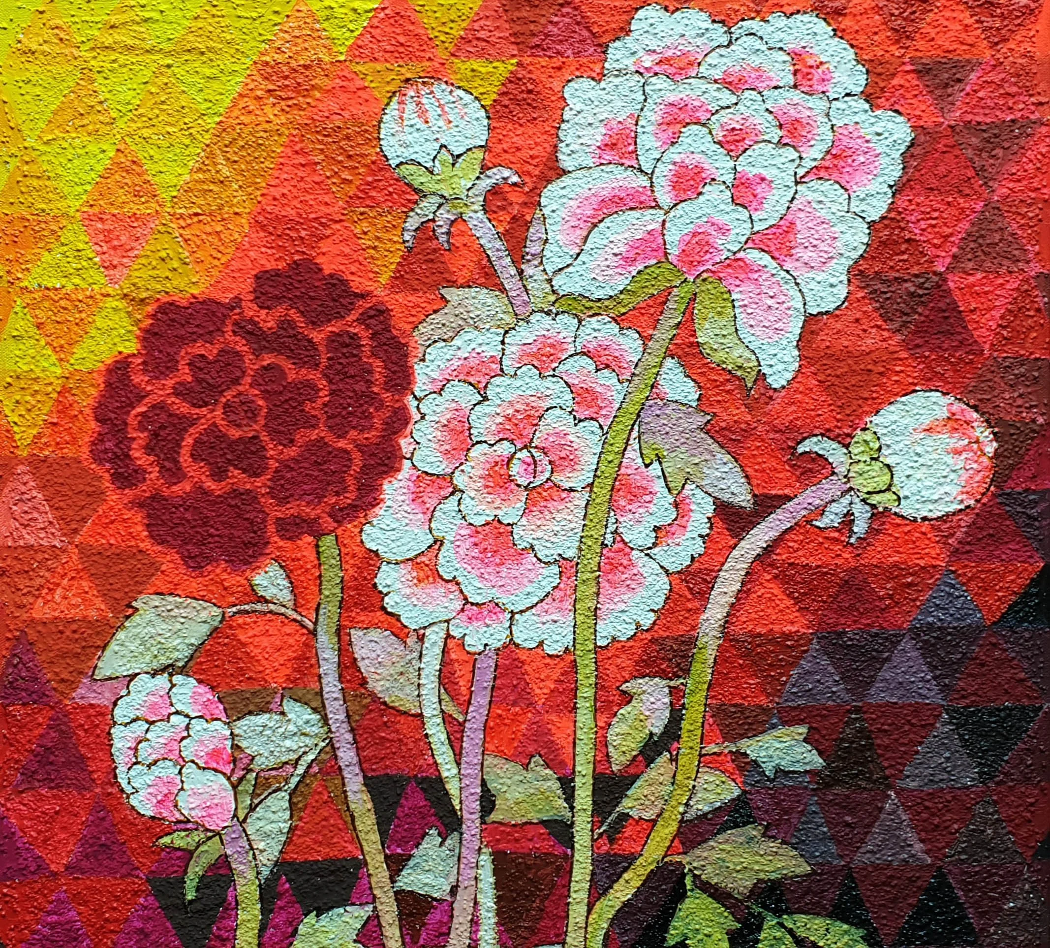 Passionate 2 | 50 x 50 | Mixed Media on Canvas | 1000 USD