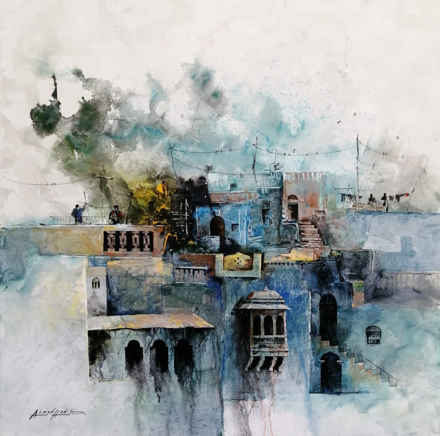  Serenity   
| Acrylic On Canvas  
| 36 x 36 inches