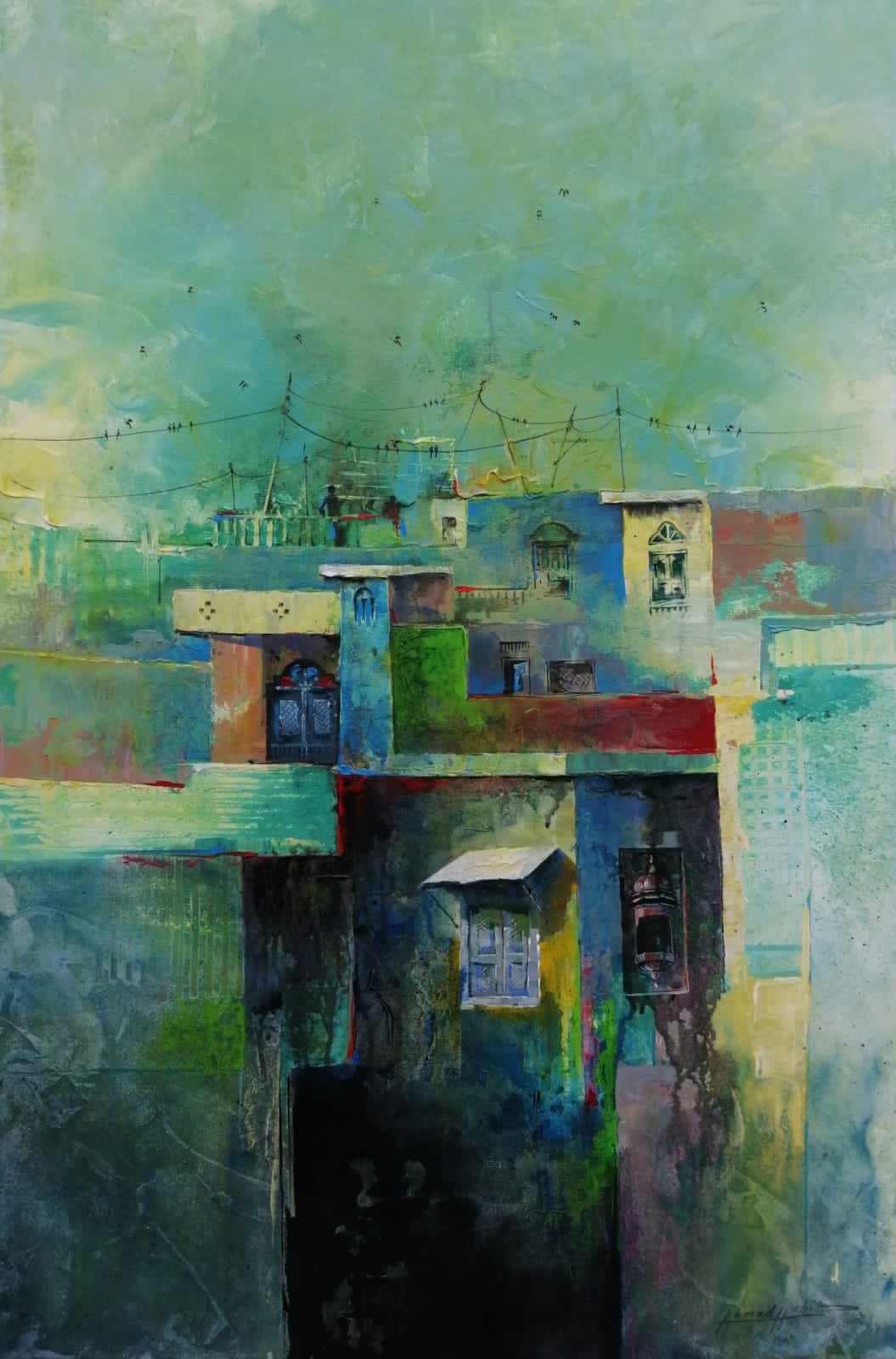  Sawan   
| Acrylic On Canvas  
| 24 x 36 inches