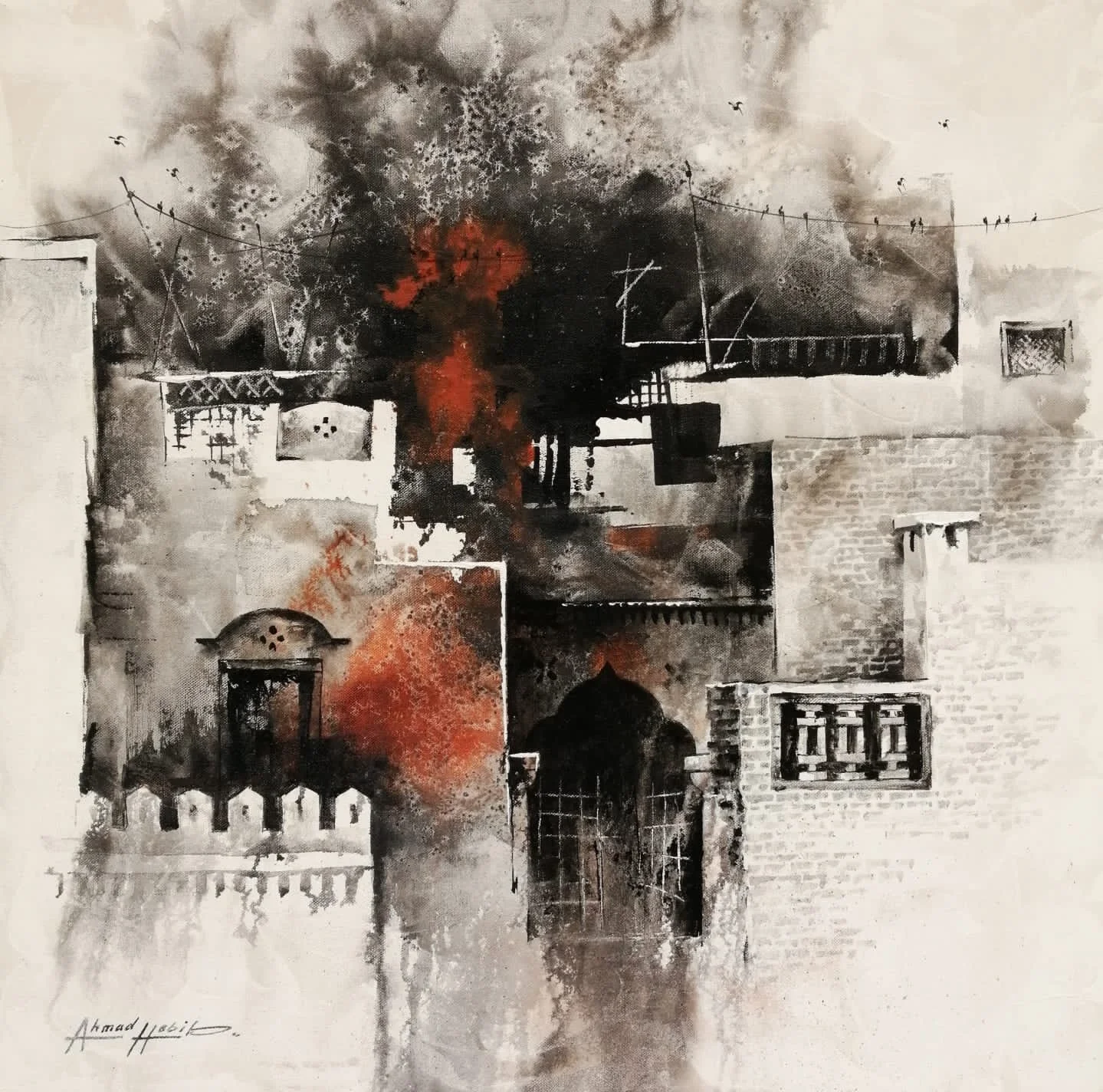  Nirvan   
| Acrylic On Canvas  
| 24 x 24 inches