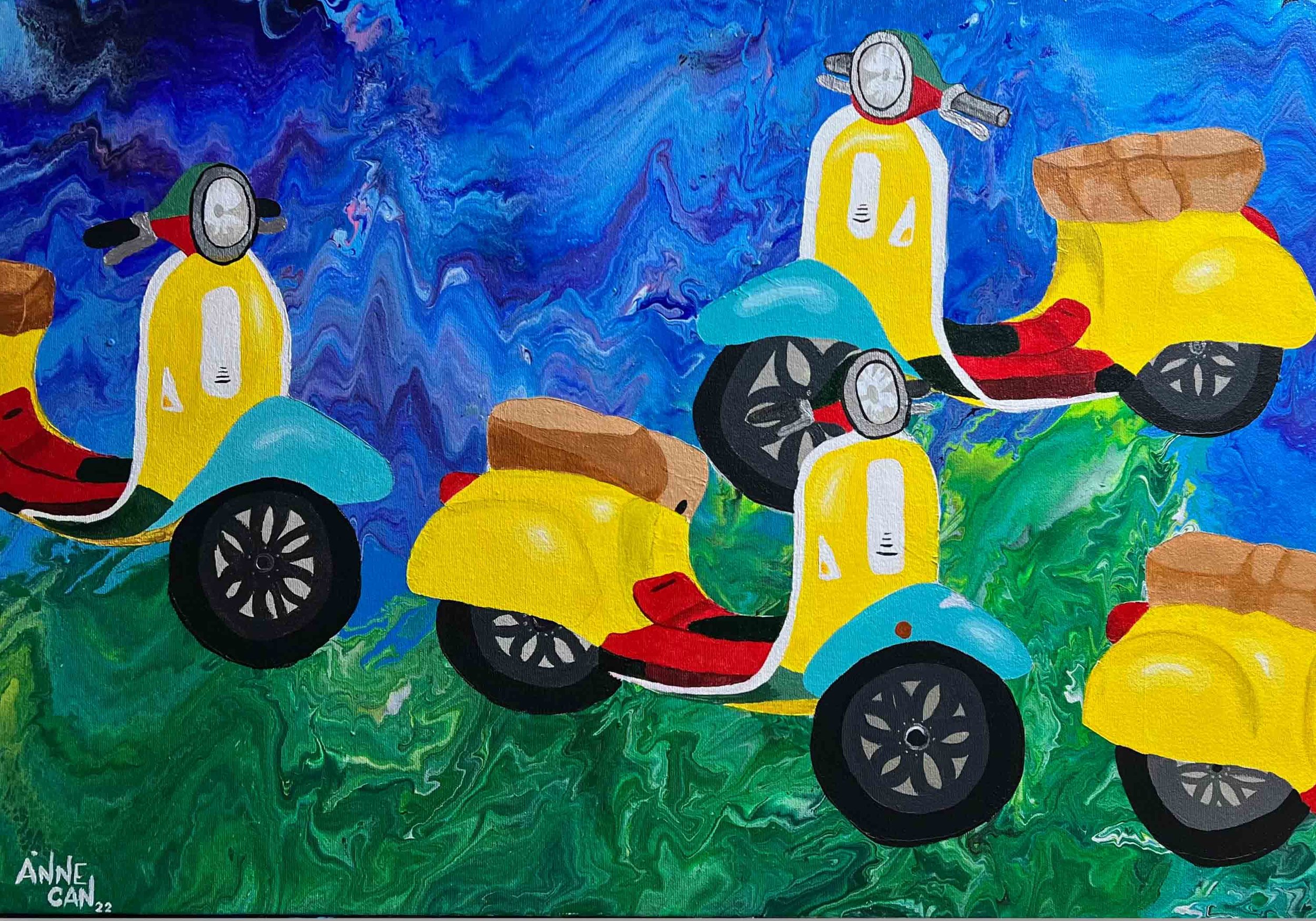 Rare Traffic | Acrylic on Canvas | 61 x 91 cm | 580 USD