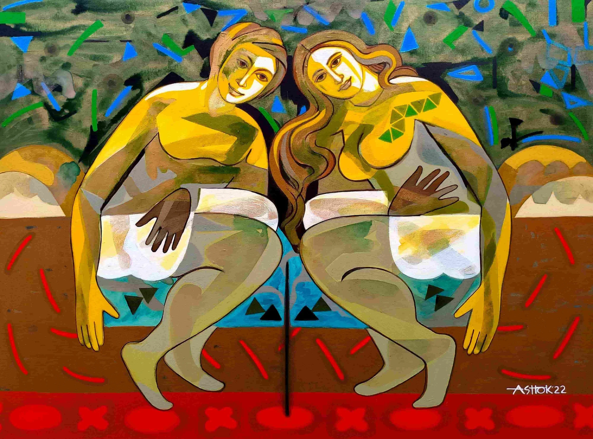 Vibes of the Nature II  
| Acrylic on Canvas  
| 48 x 36 in