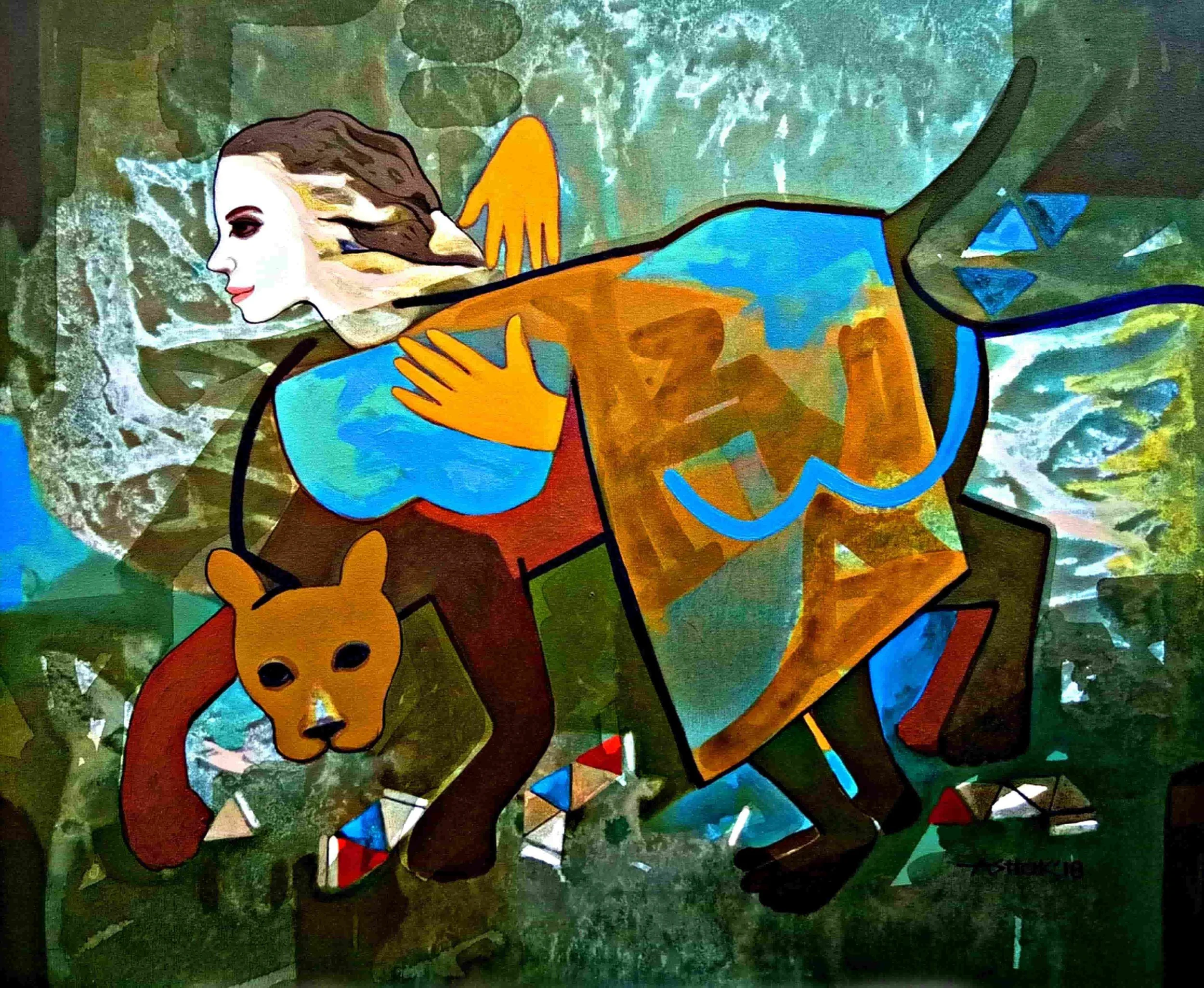 Instinct Within  
| Acrylic on Canvas  
| 36 x 30 in
