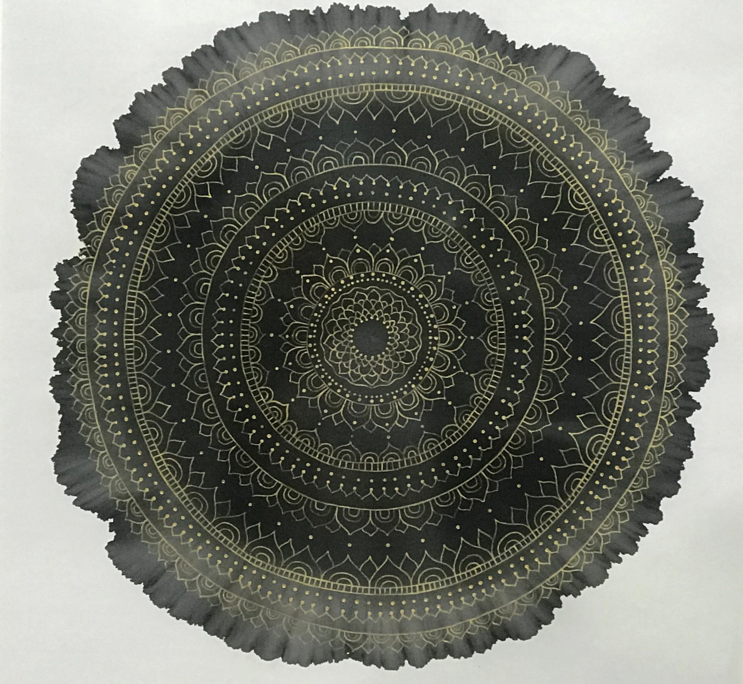 Ink Drop - Tangled No. 7
| Installation, Rice Paper with Chinese Ink
| Diameter : 35 cm (No Frame)
| 4,000 USD
