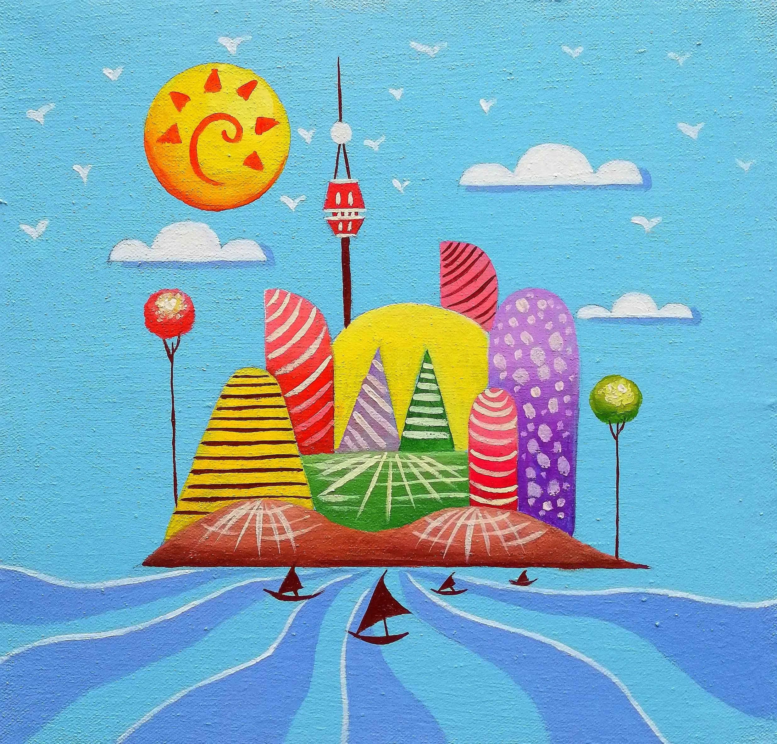 Dream | Acrylic on Canvas | 30 x 30 cm | 1068 USD