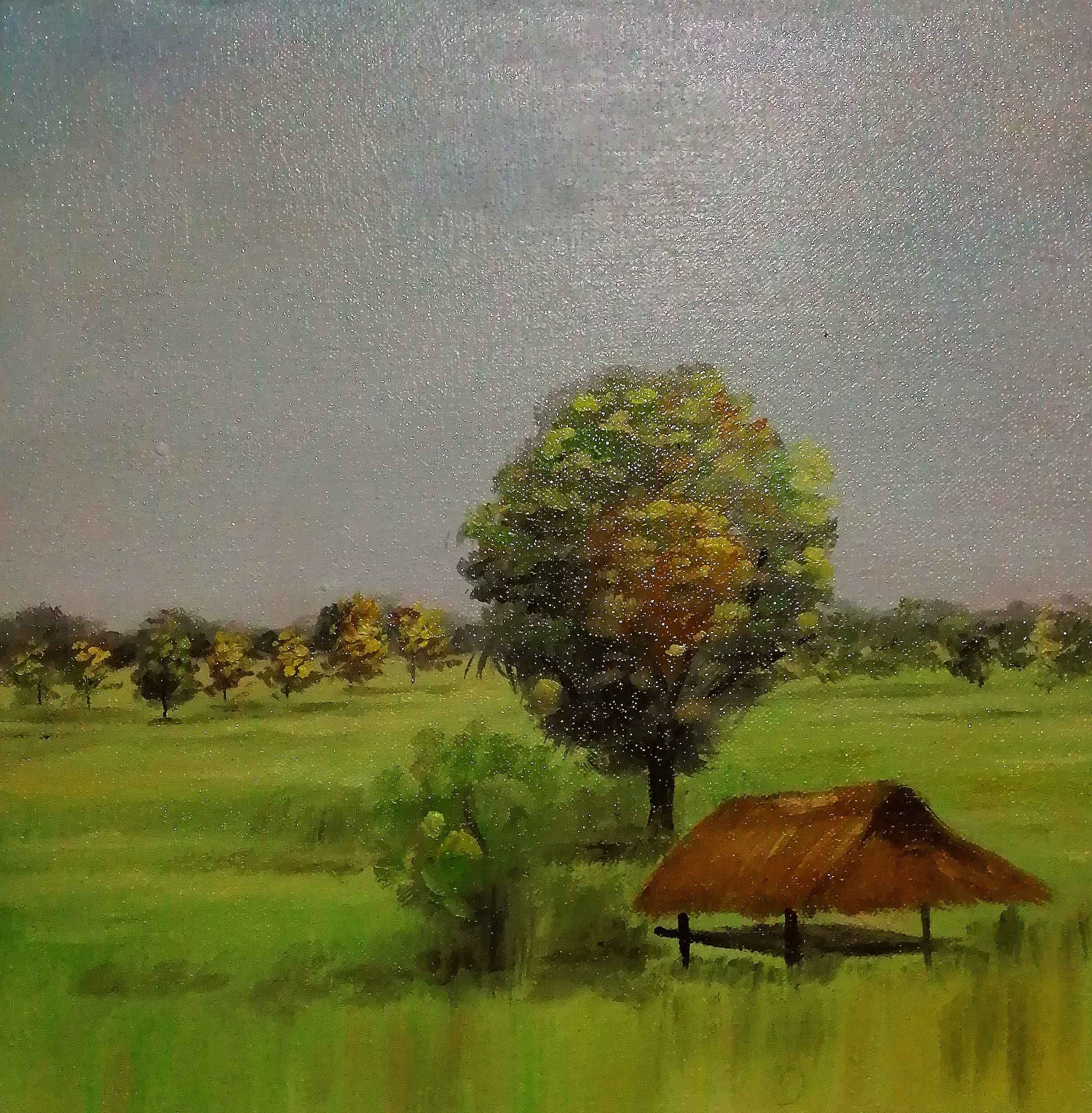 Bastante | Oil on Canvas | 33 x 33 cm | 1068 USD