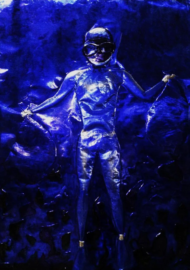 Hero Pollution Trash | Ballpoint on Hardboard | 95 x 130 cm | 3000 USD