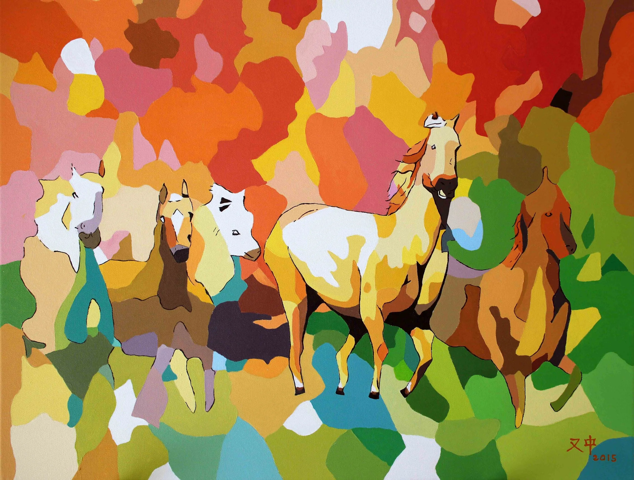 The Rhythm of Movement
| 41 x 53 cm
| Acrylic on Canvas
| 1620 USD