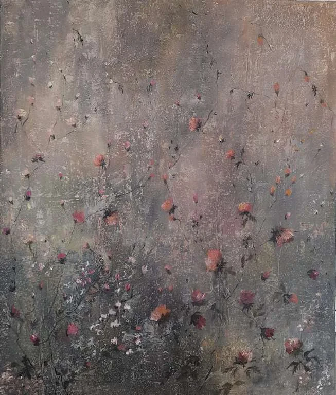 Wild Roses II  
| Acrylic on Canvas  
| 69 x 81 cm 