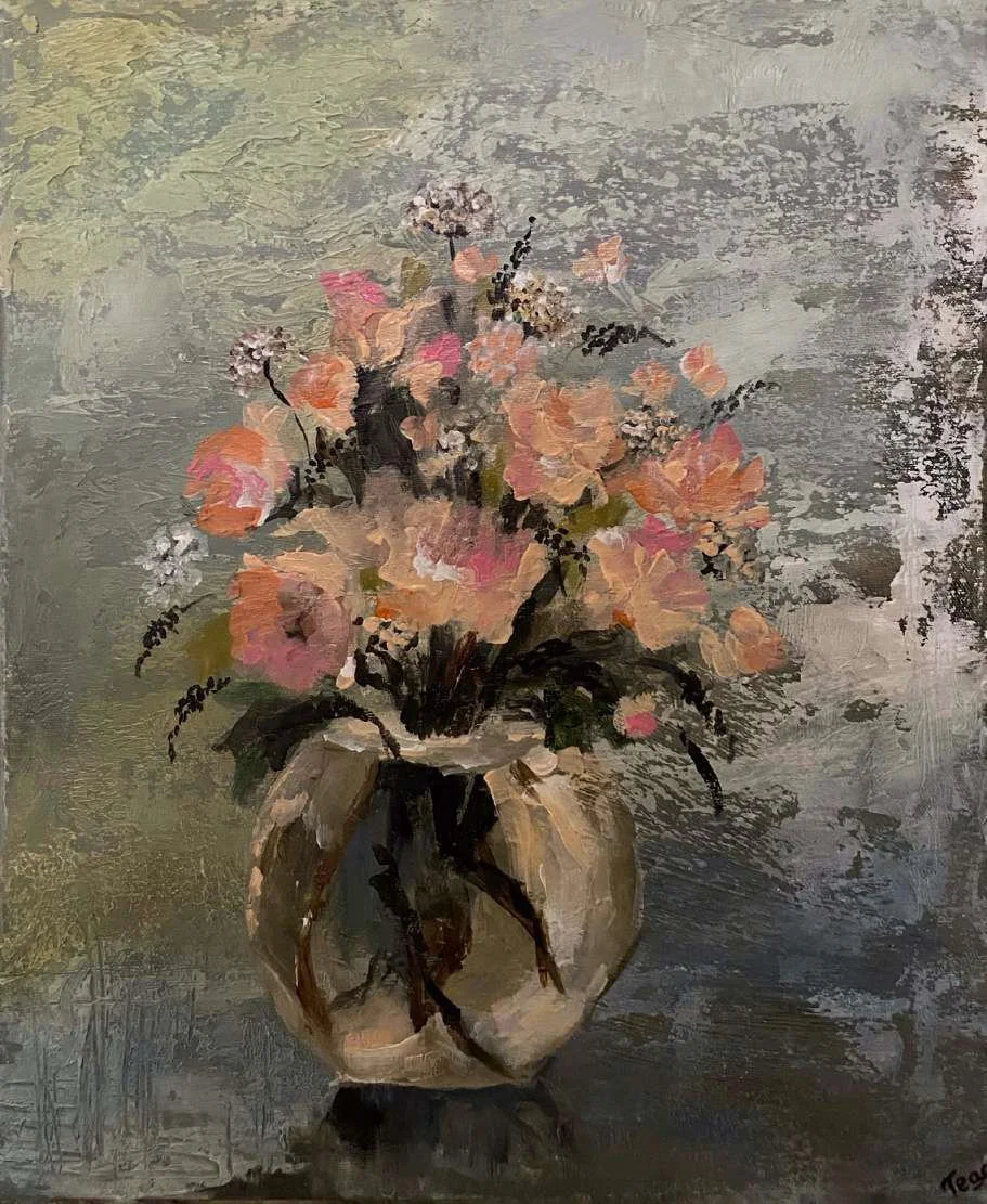 Flower Vase  
| Acrylic on Canvas  
| 50 x 40 cm 