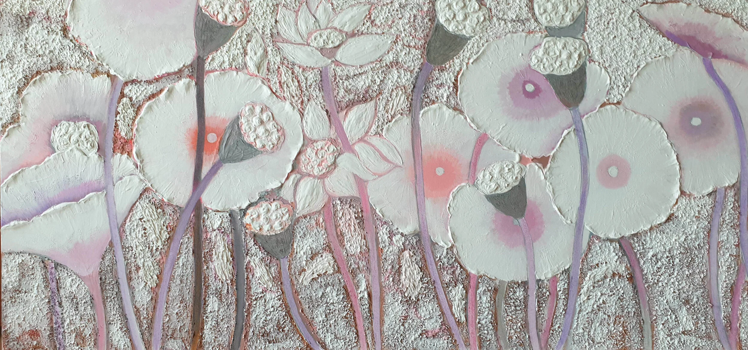 Lotus Story 5
| 130 x 60
| Mixed Media on Canvas
| 10000 USD