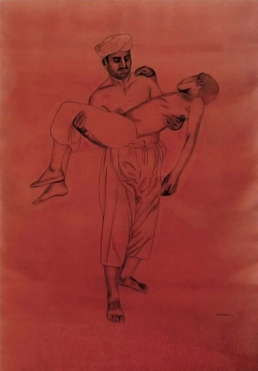 Poverty Series  
| Oil on Canvas  
| 1.5 x 1.2 m   
| Year: 2006