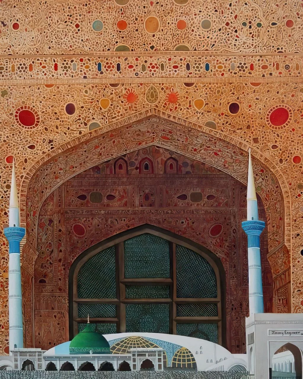 Architectural Composition  
| Oil on Canvas  
| 1.5 x 1.2 meter   
| Year: 2004