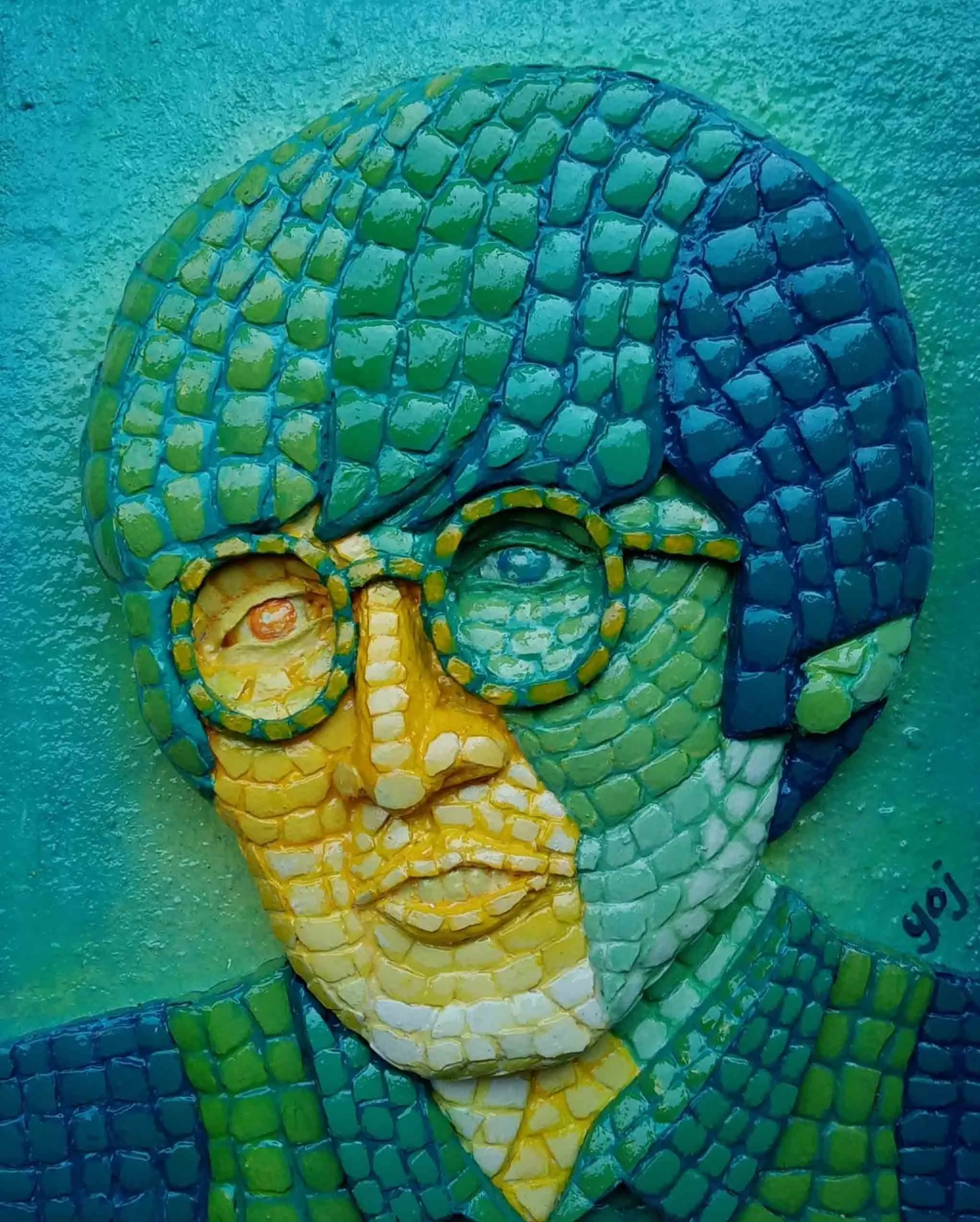 John, The Smart One  
| Mixed Media on Board  
| 22.8 x 28 x 3.8 cm