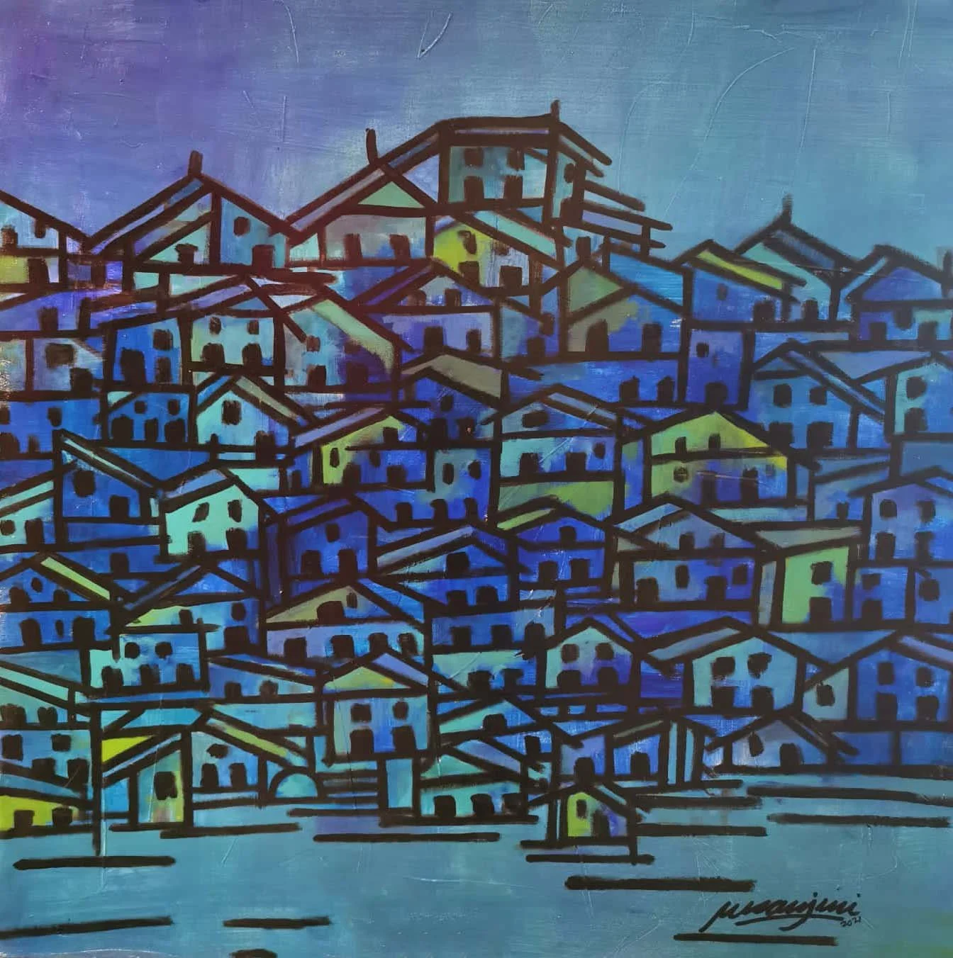Colours 17 | Acrylic on Canvas | 80 x 80 cm | 700 USD