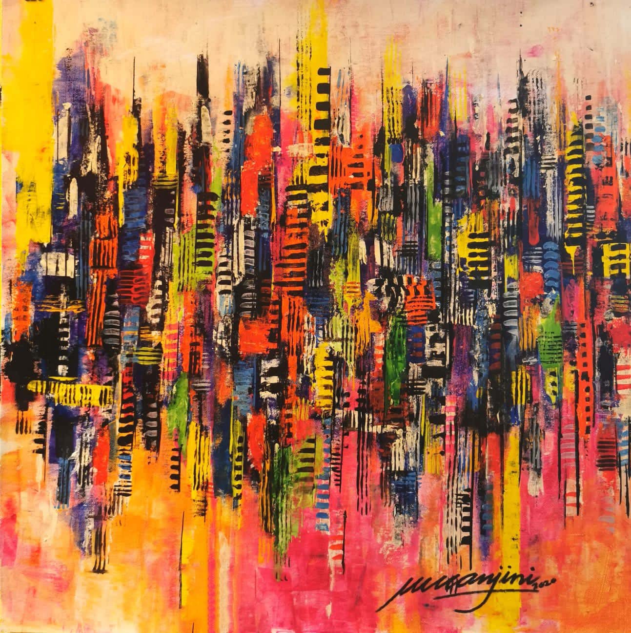 Colours 16 | Acrylic on Canvas | 74 x 74 cm | 700 USD