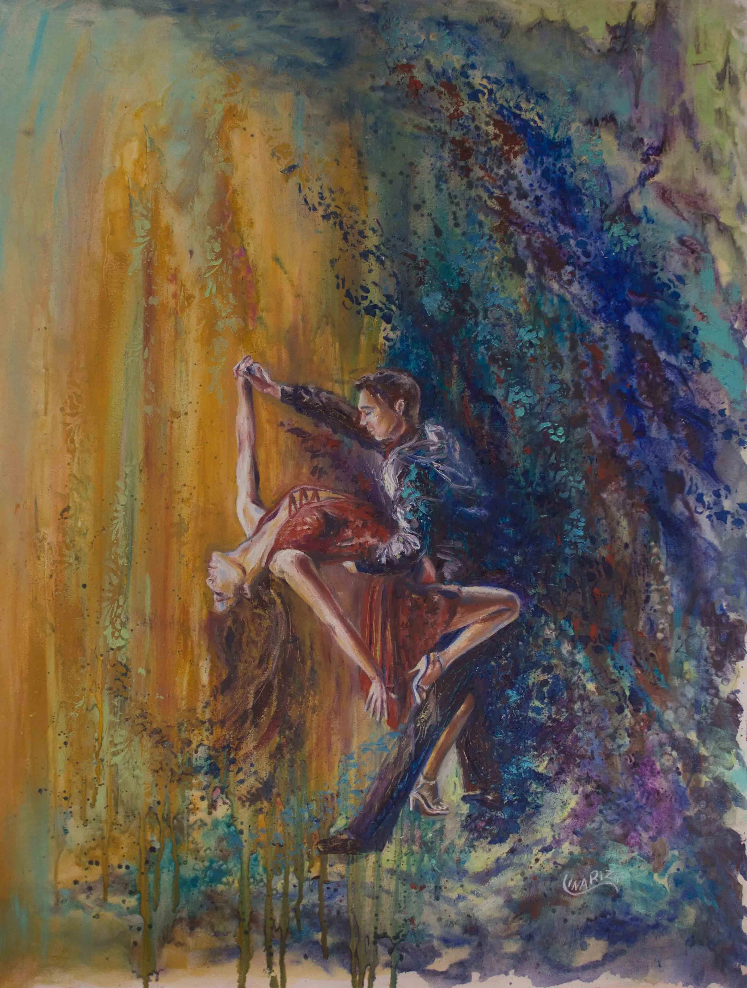Tango Dancers | 70 x 90 cm | Oil on Canvas | 1000 USD