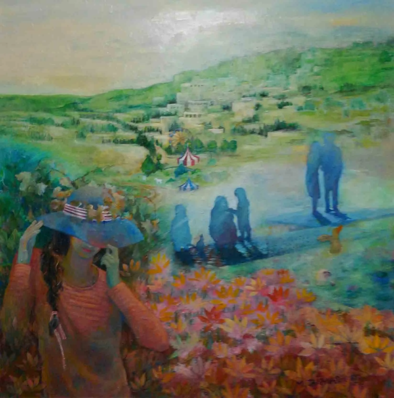 Distant Memories  
| 116.7 x 116.7 cm  
| Oil on Canvas