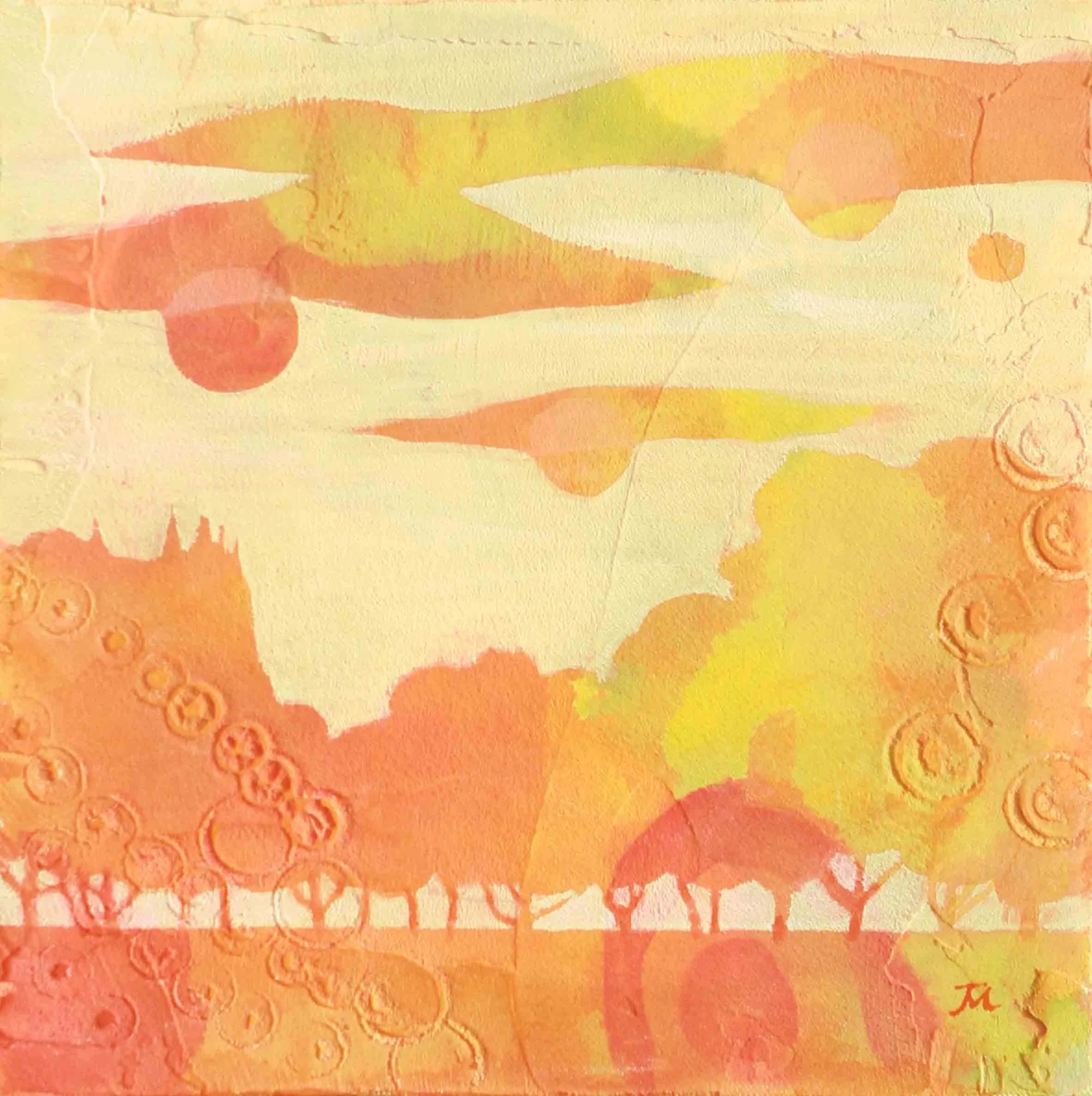 Indian Summer  
| Oil on Canvas  
| 24 x 24 cm