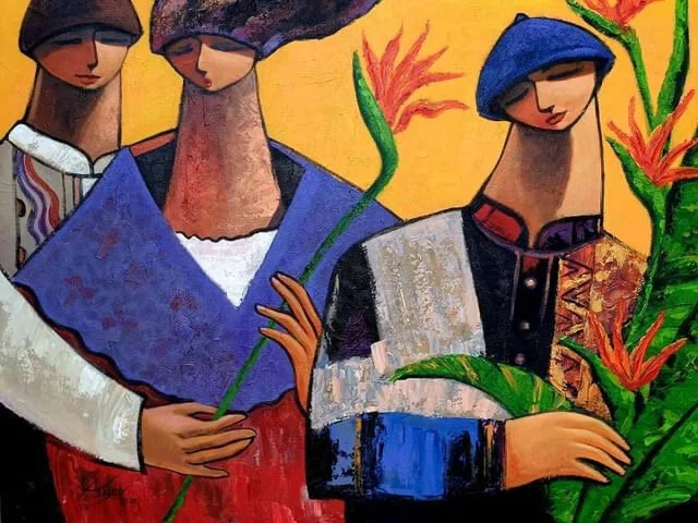 Birds of Paradise 
| Acrylic on Canvas
| 91 x 122 cm