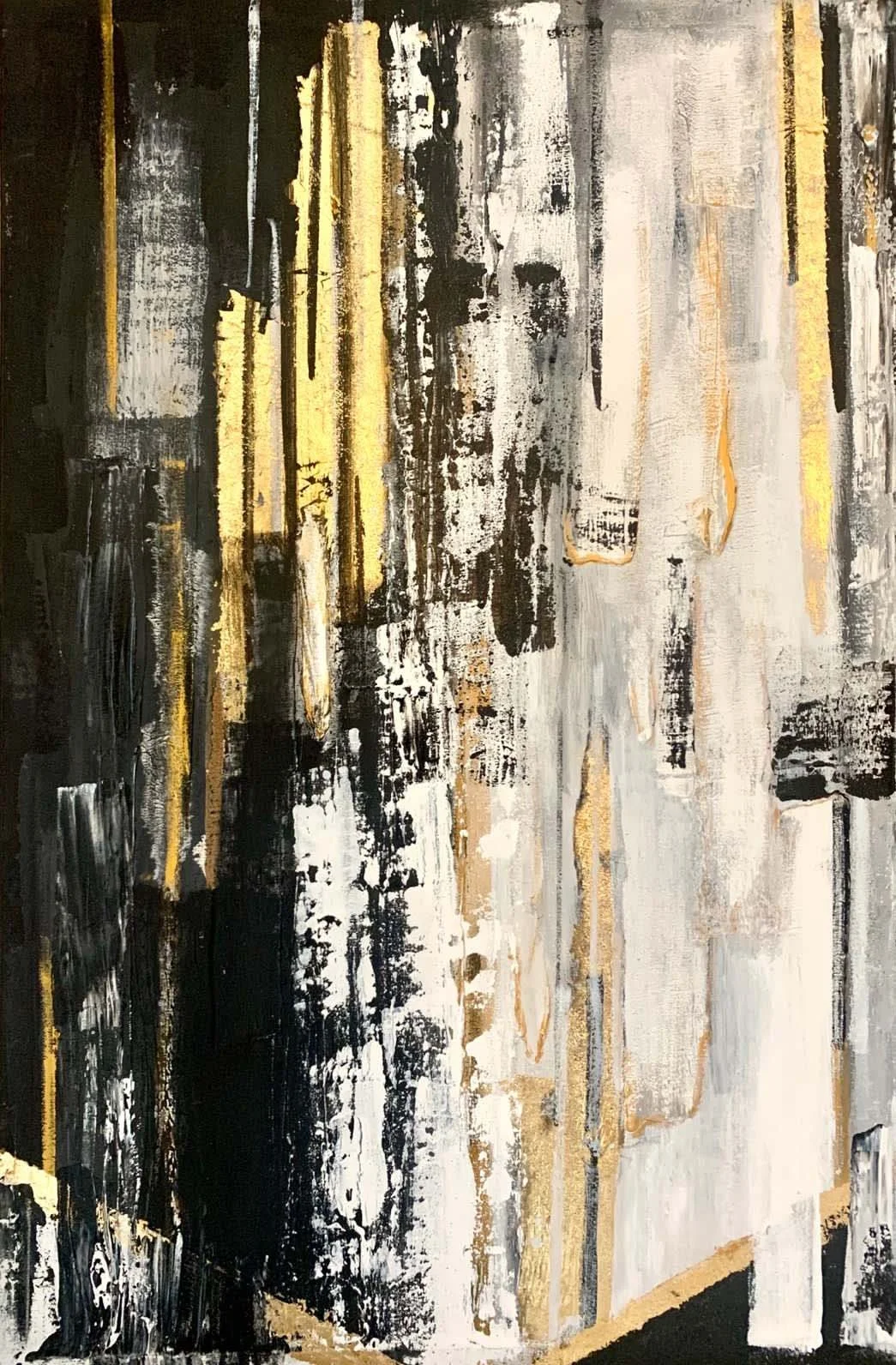 Golden Rain  
| Acrylic On Canvas  
| 60 x 91 cm