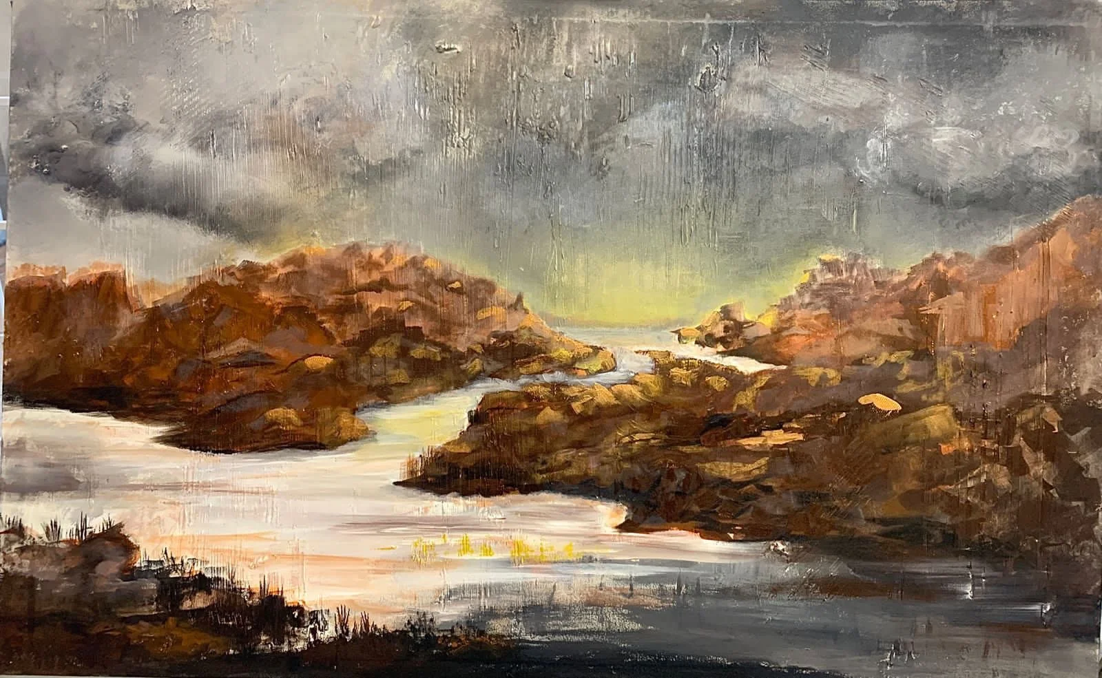 Hope on the Horizon 
| Acrylic On Canvas  
| 76 x 122 cm