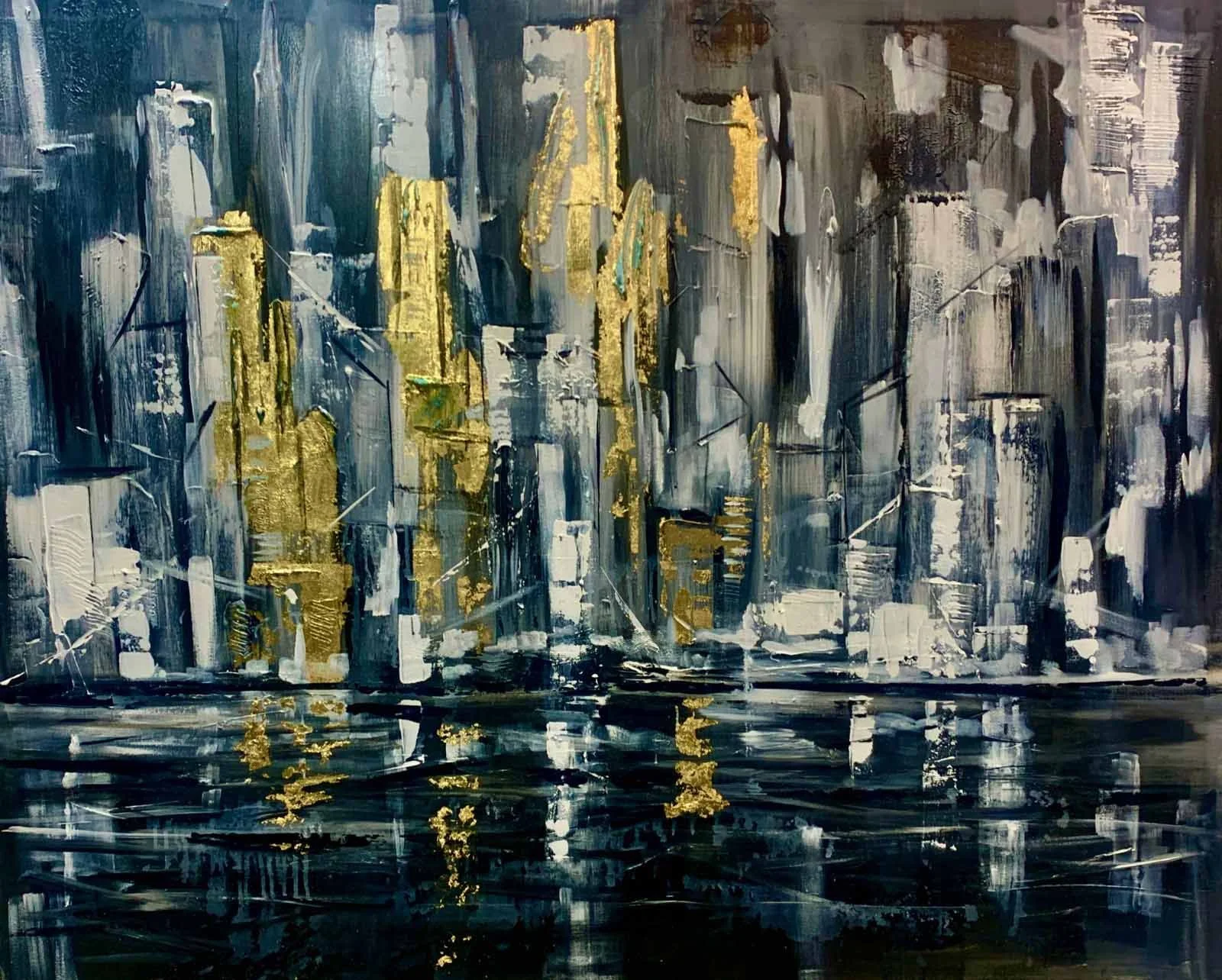 Striking Gold  
| Acrylic On Canvas  
| 122 x 152 cm