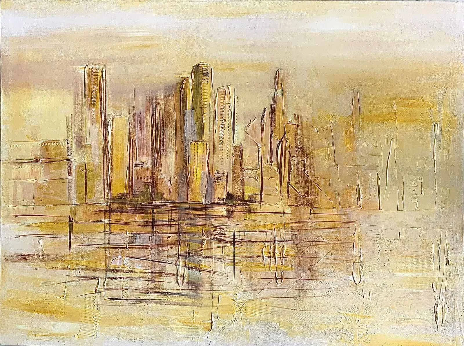 Golden Hour  
| Acrylic On Canvas  
| 76 x 101 cm
