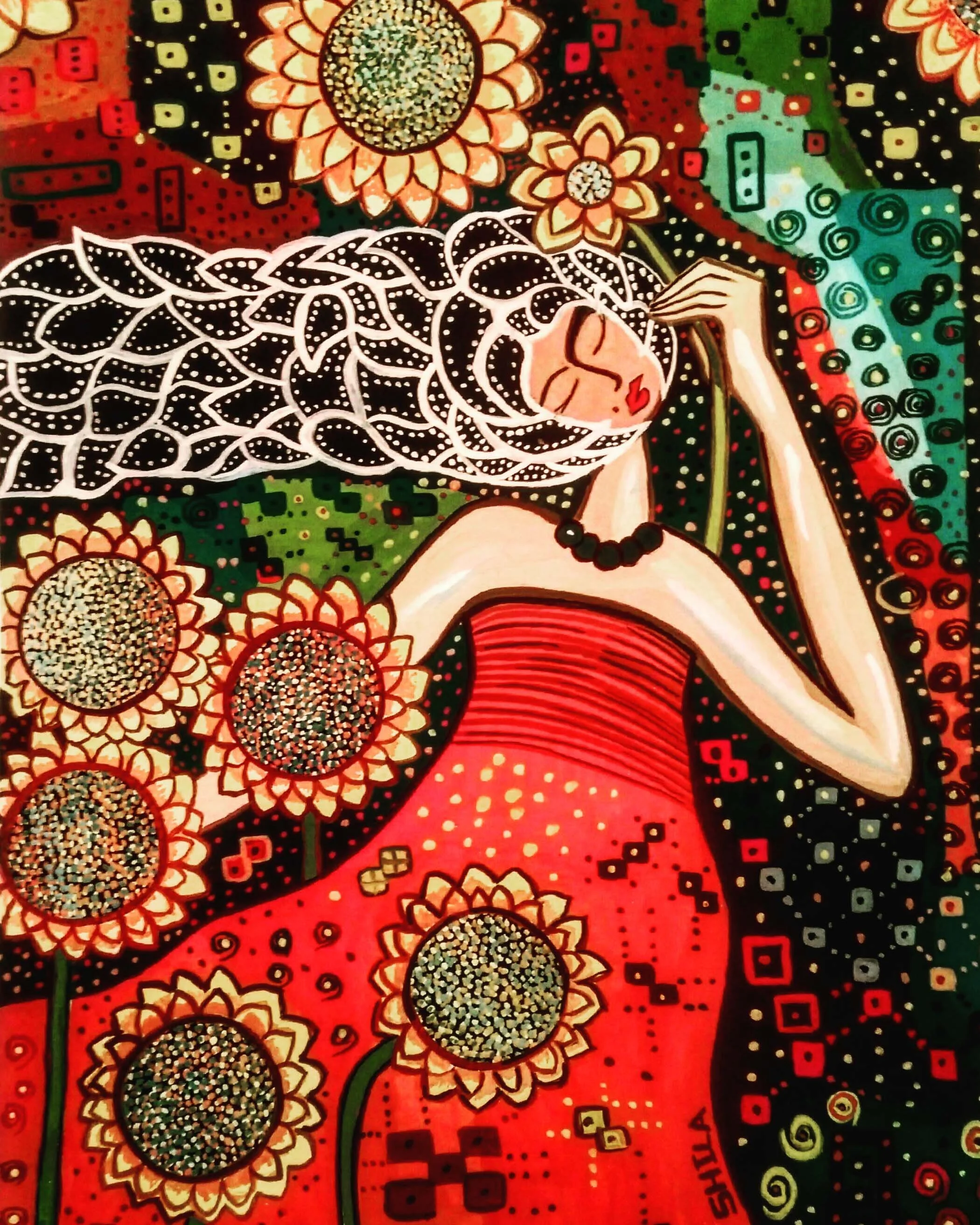 Sunflowers
| 28 cm x 19.5 cm
| Gouache on Watercolor Paper
| SOLD