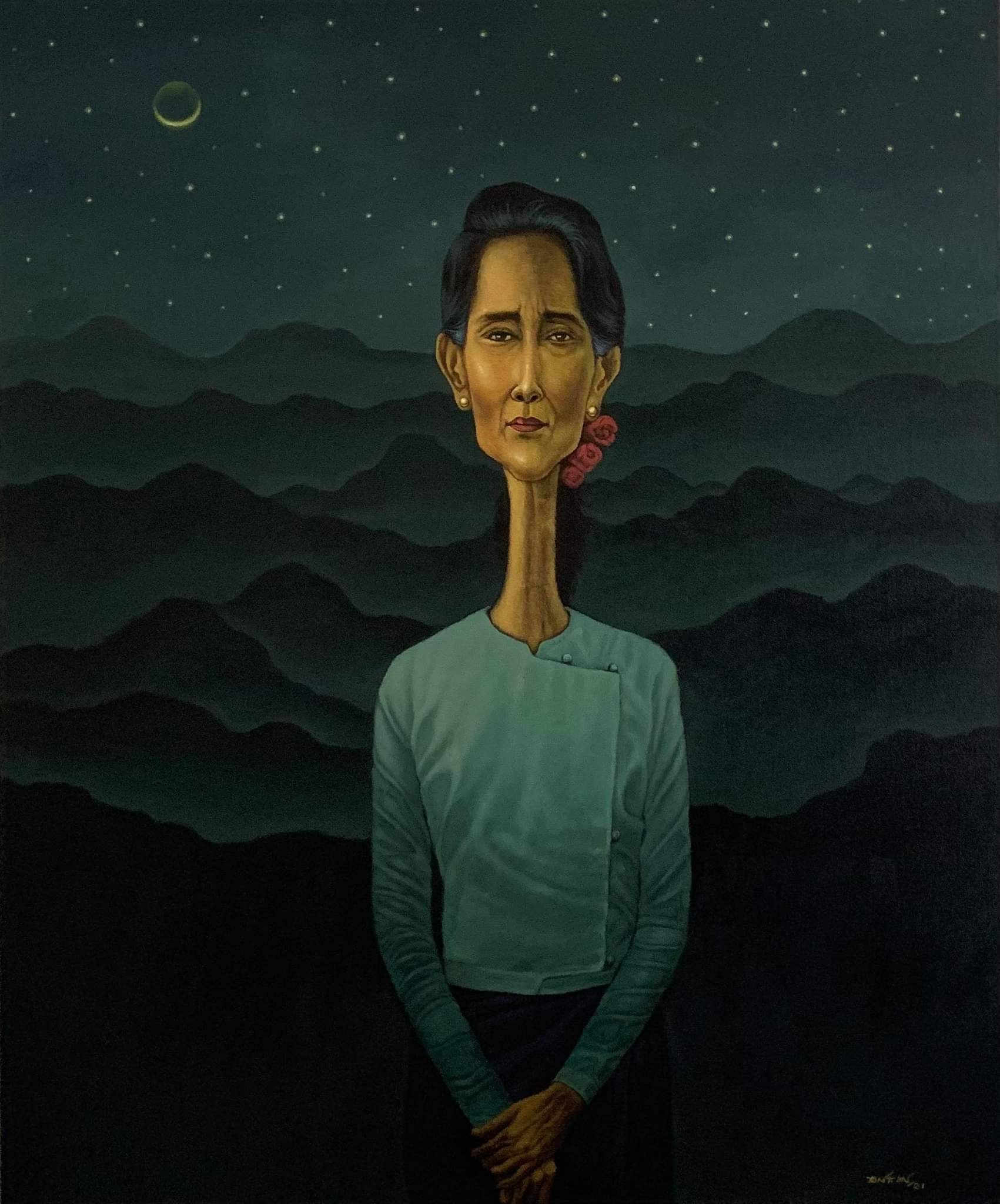 Letters From Burma
| 30” x 36”
| Acrylic on Canvas
| SOLD