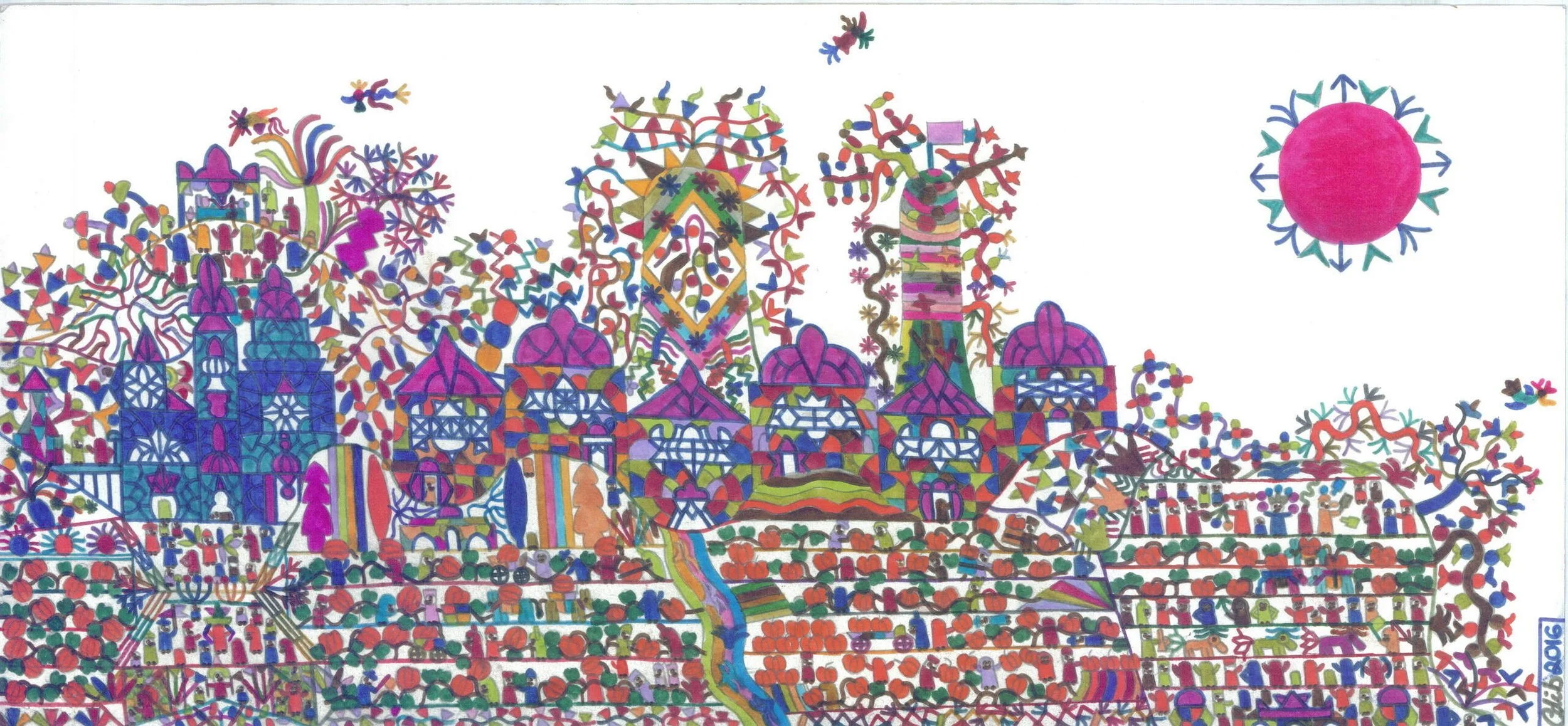 Pumpkings  
| Acid Free Markers  
| 30 x 55 cm