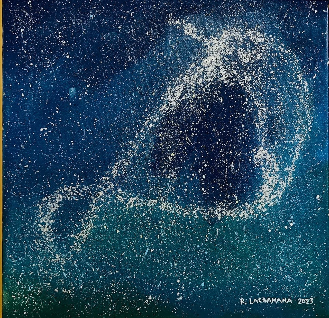 Twist of Fate  
| Acrylic on Canvas  
| 34 x 34 cm