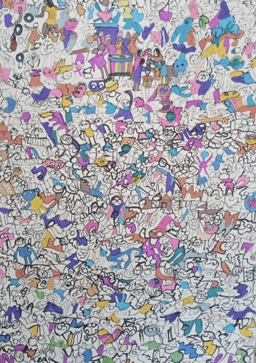 A Glimpse into Childhood Memories  
| Acrylic on Canvas  
| 21 x 29.7 cm