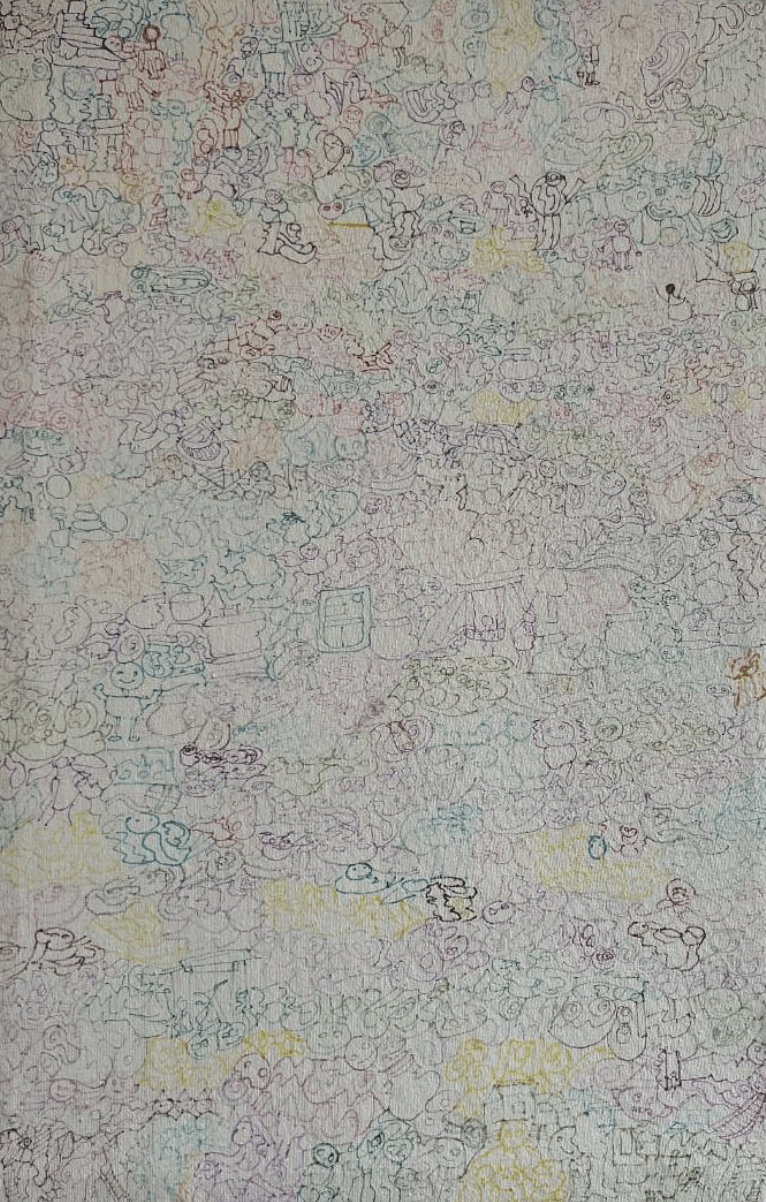 A Glimpse into Childhood Memories  
| Acrylic on Canvas  
| 30.48 x 45.72 cm