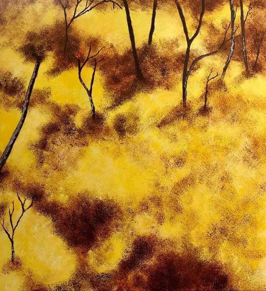 Golden Path 3  
| 30” x 30”  
| Acrylics on Canvas