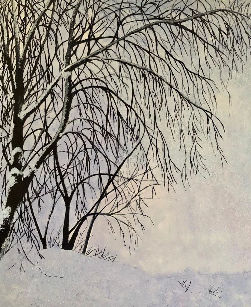 Spring will be here again  
| 30” x 36”  
| Acrylic on Canvas