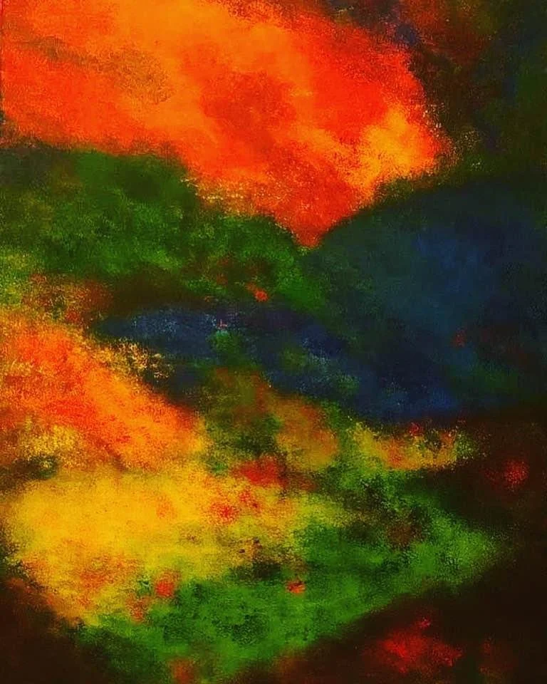 Golden Glow  
| 30” x 40”  
| Acrylics on Canvas