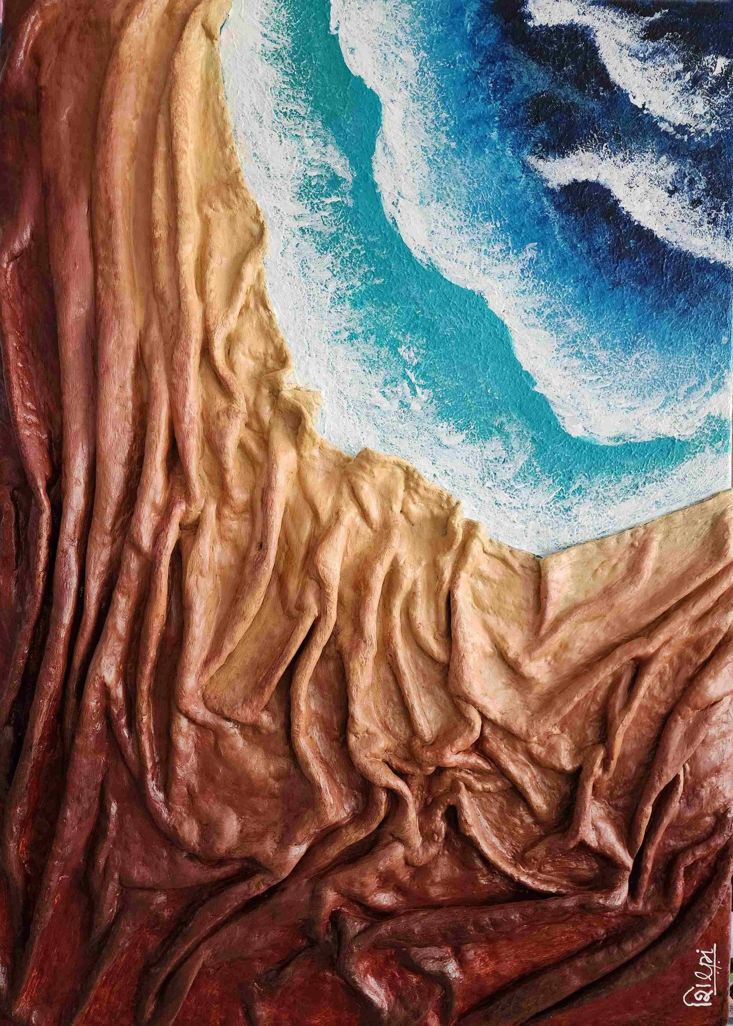 Uninhabited  
| 50 x 70 cm  
| Mixed Media on Canvas 