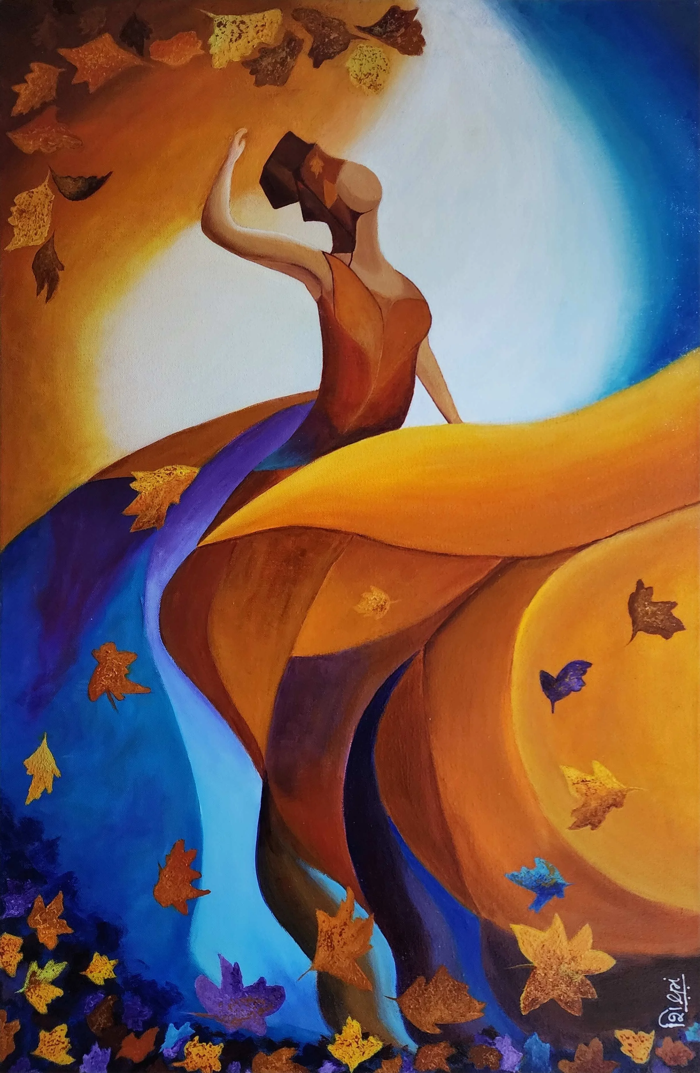 Goddess of Fall  
| 90 x 60 cm  
| Acrylic on Canvas 