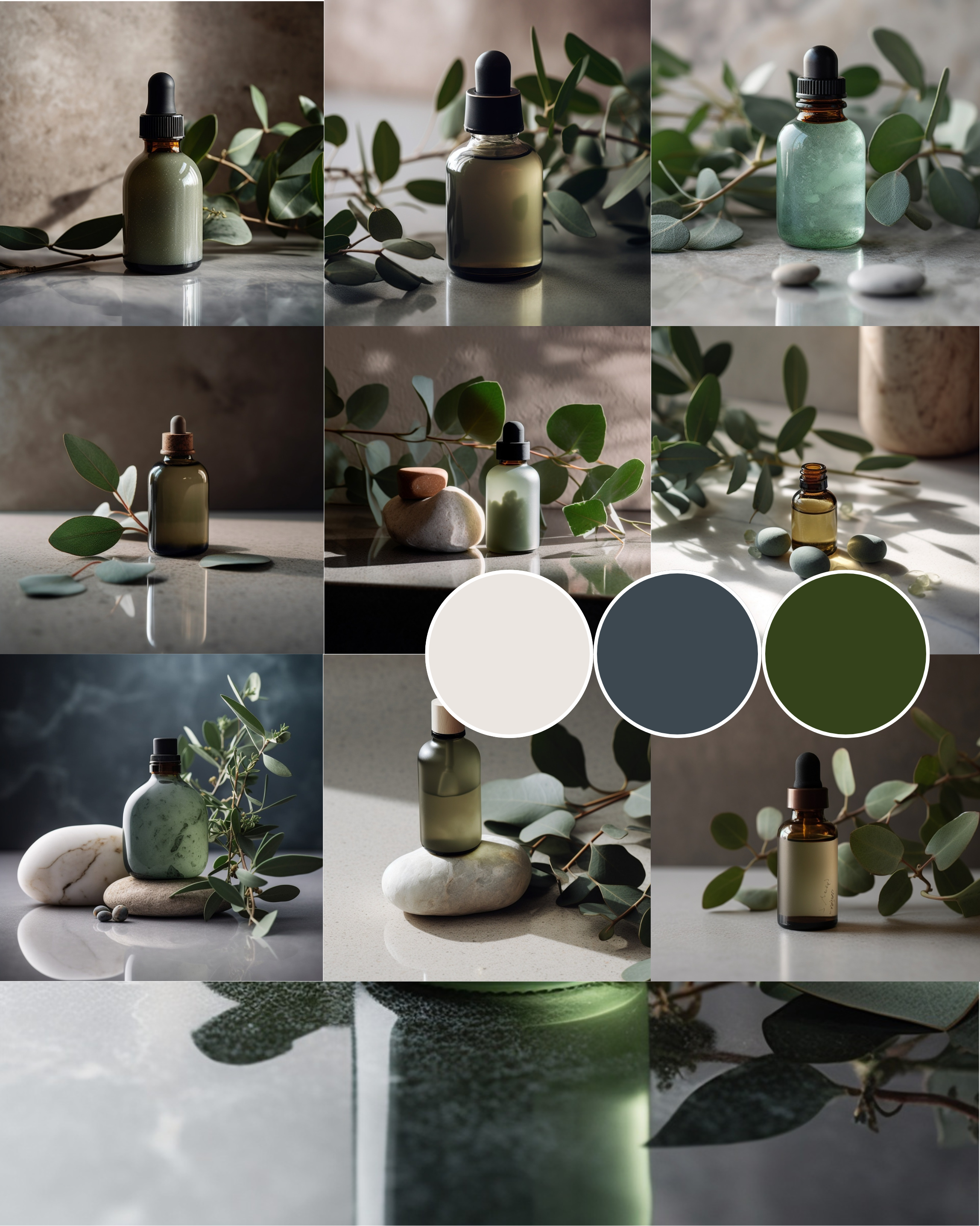 Natural Product Visual Pack (10 AI Images + Colour Palette)