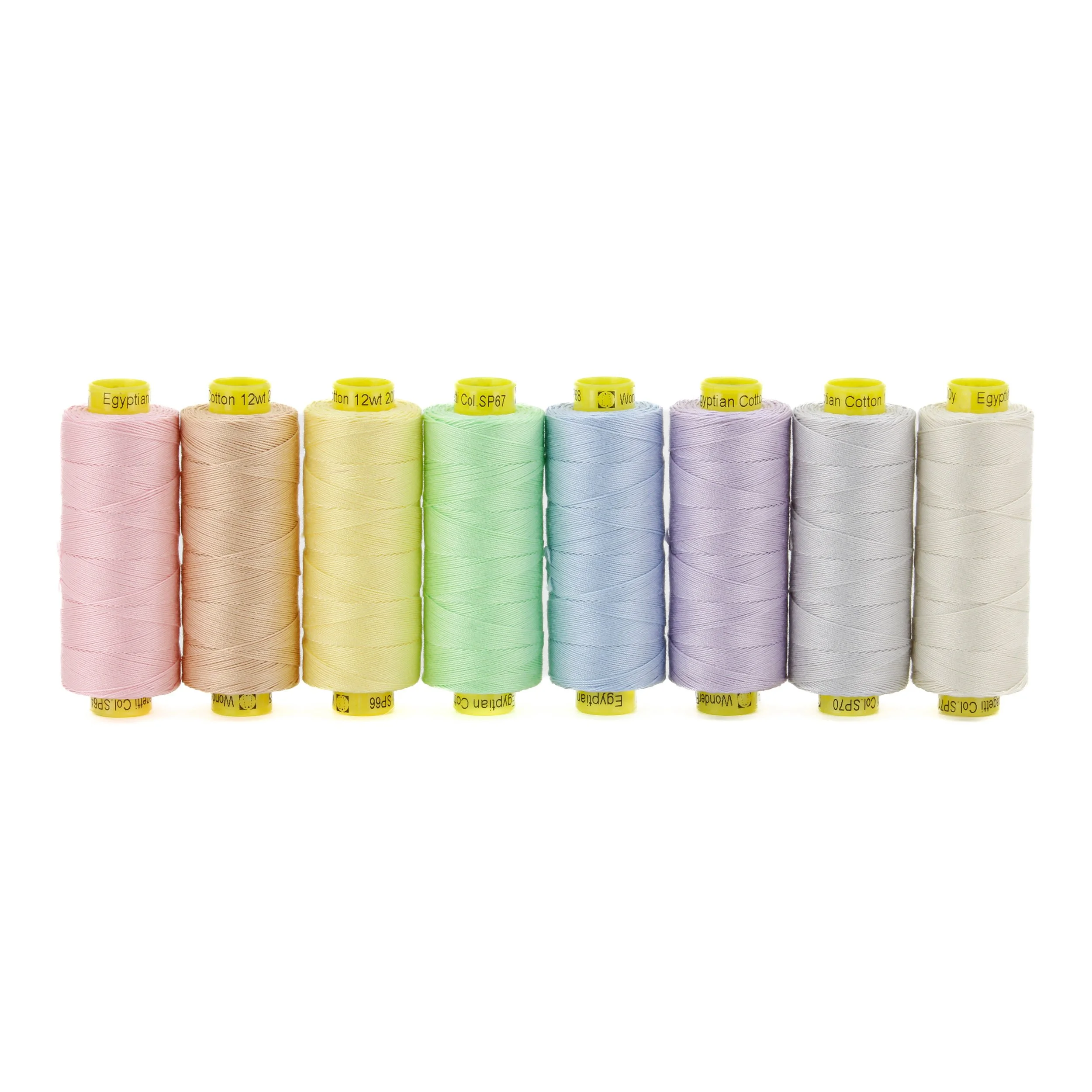 Wonderfil Spagetti Thread Pack - Frostings- 8 Spools of 12wt Cotton Thread