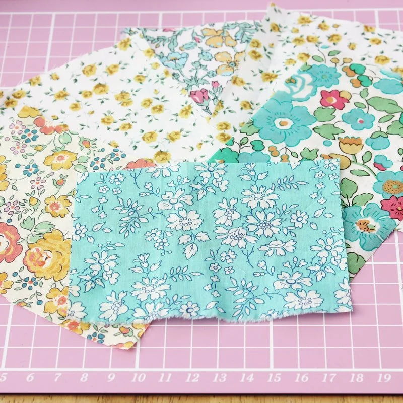 Lavender Pillows Made From Fabric Scraps